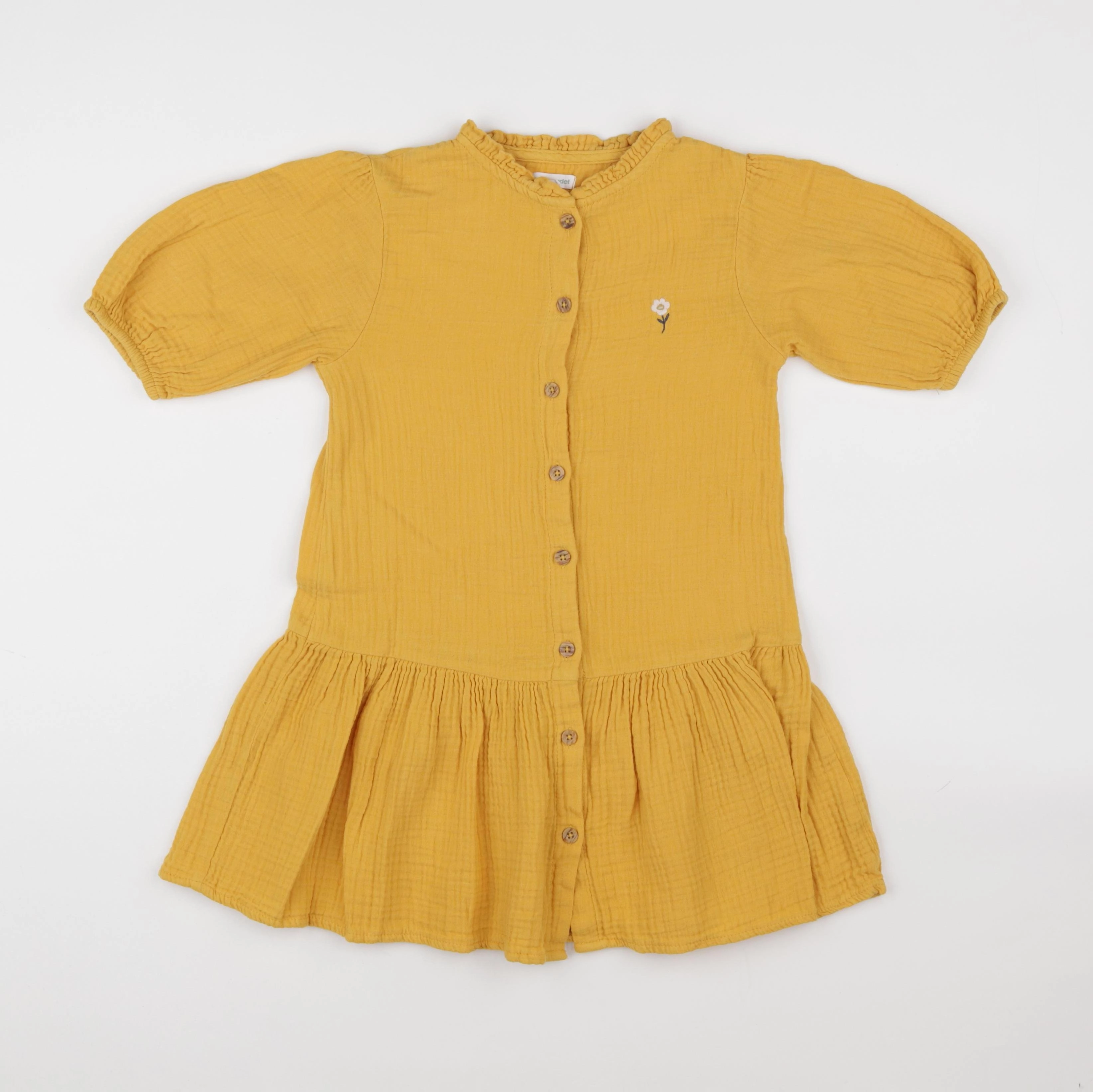 Vertbaudet - robe jaune - 8 ans