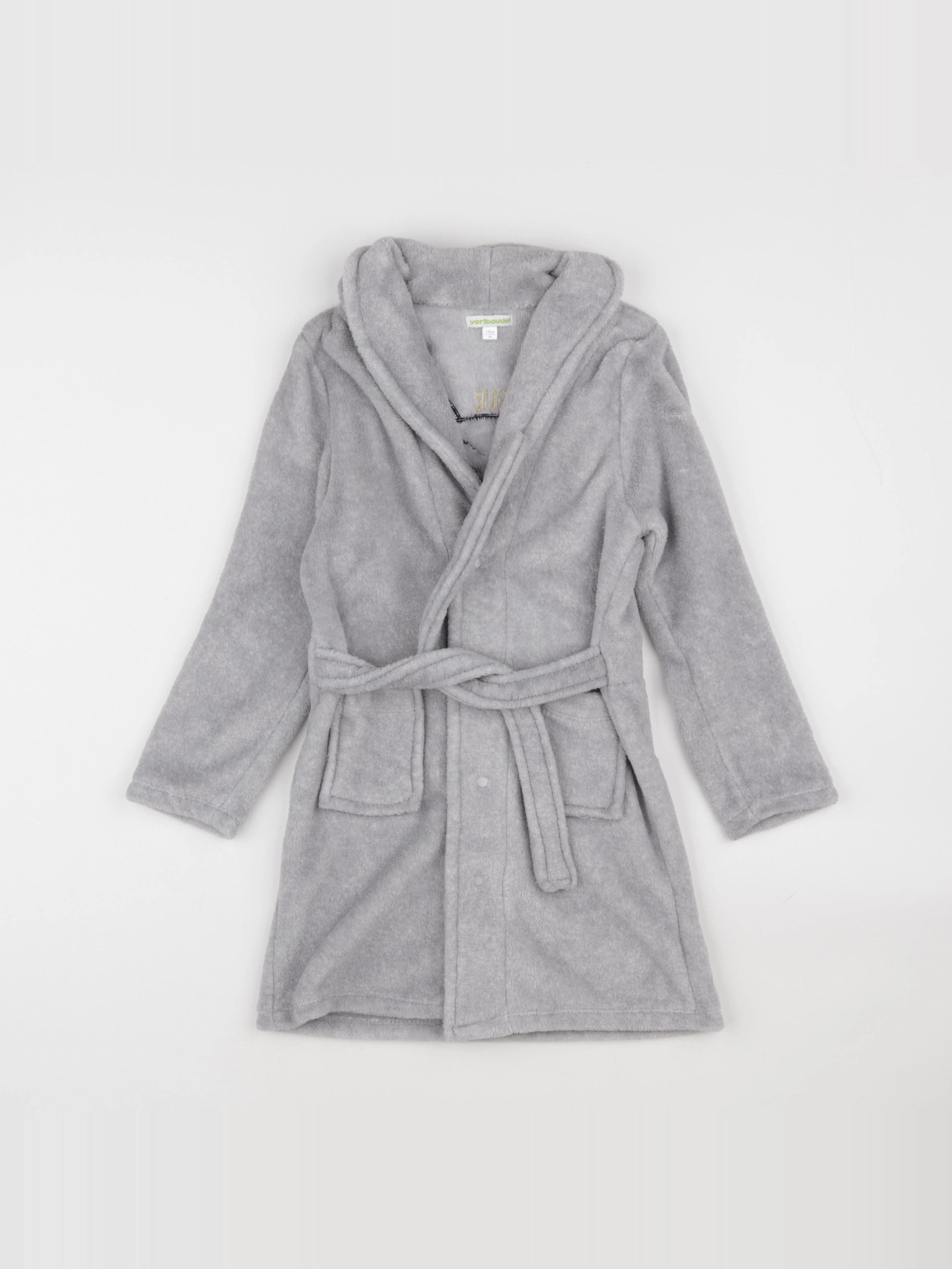Vertbaudet - robe de chambre gris - 8 ans