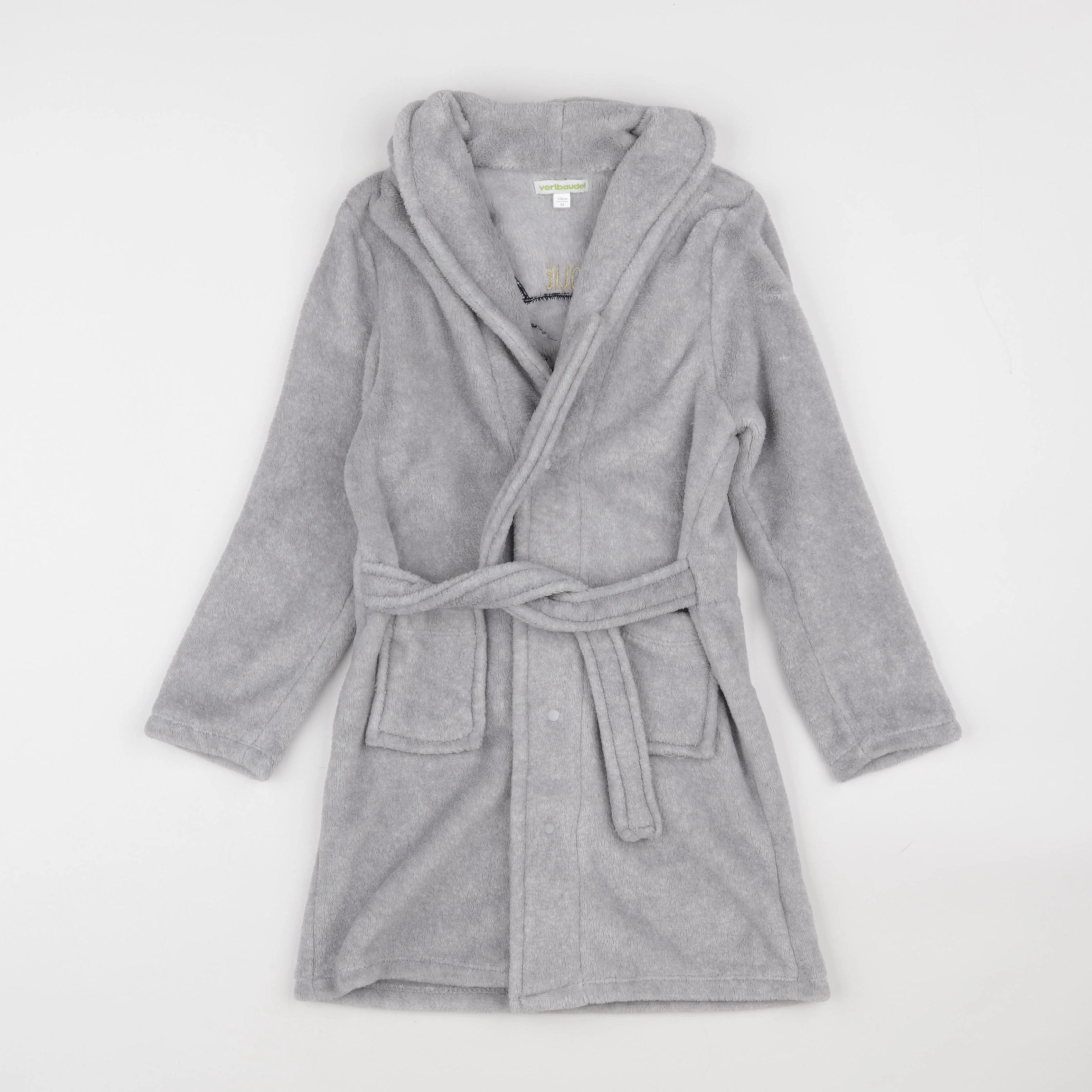 Vertbaudet - robe de chambre gris - 8 ans
