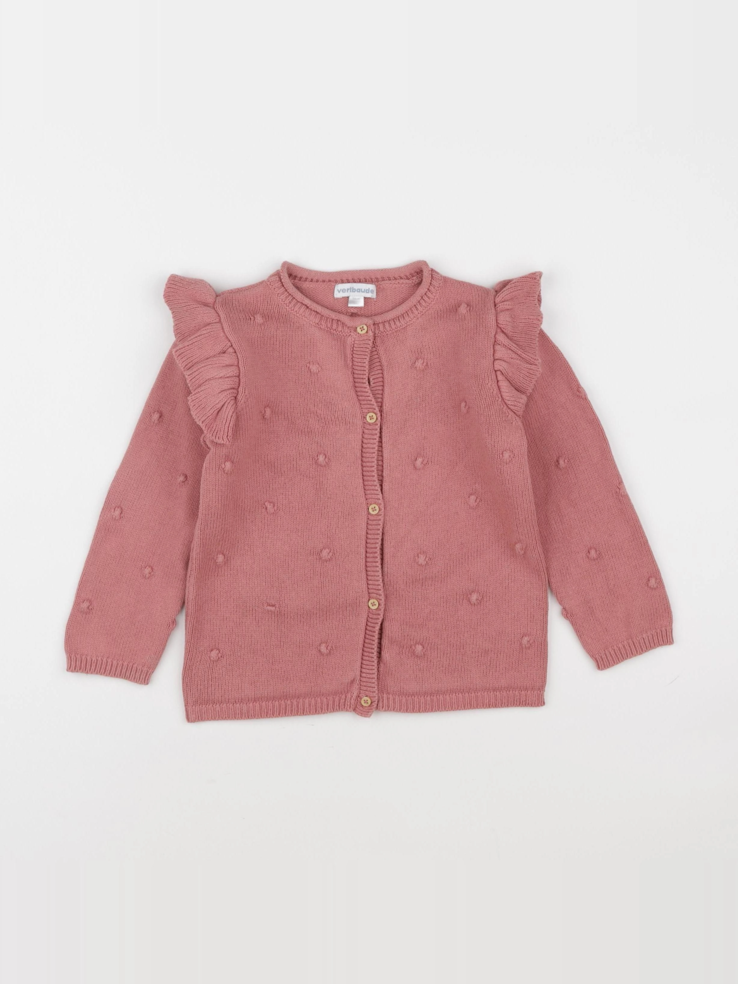 Vertbaudet - gilet rose - 36 mois