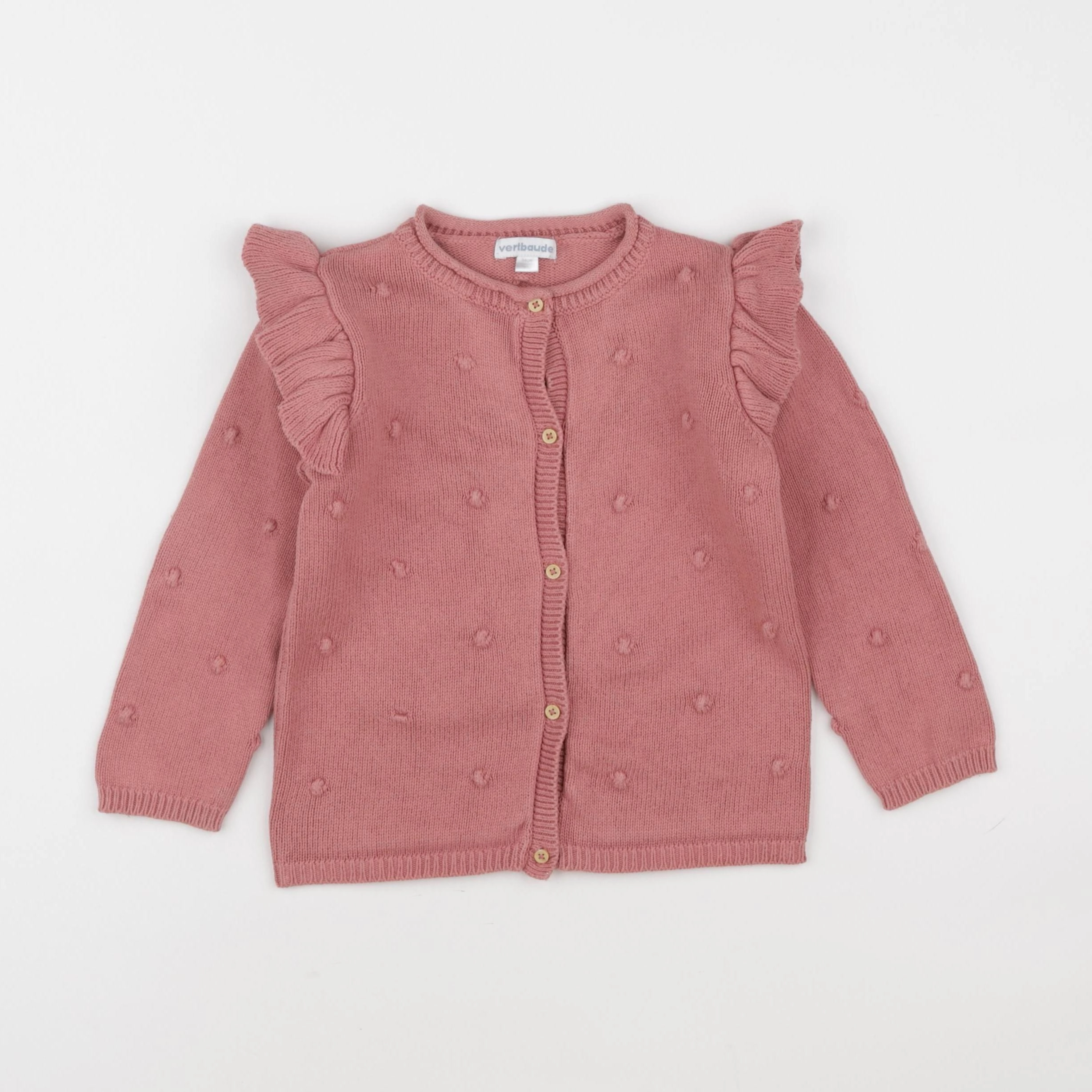Vertbaudet - gilet rose - 36 mois