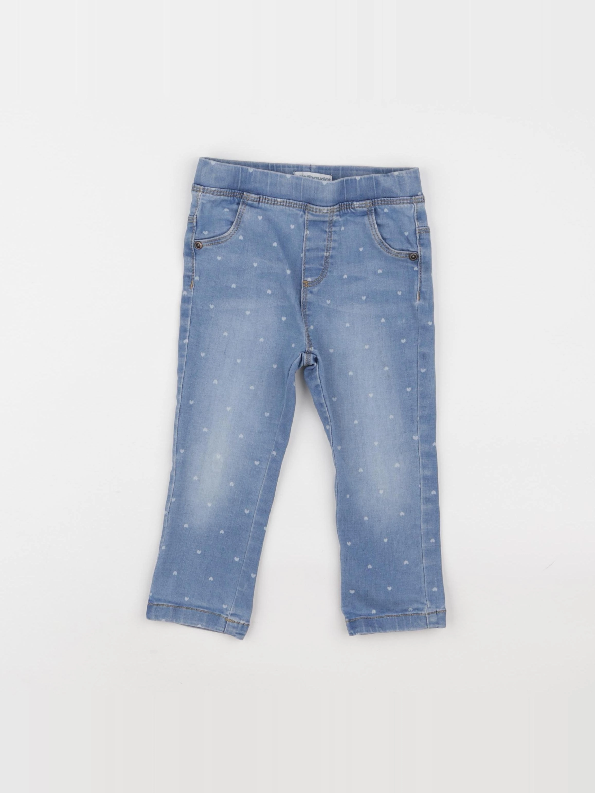 Vertbaudet - jegging bleu - 24 mois