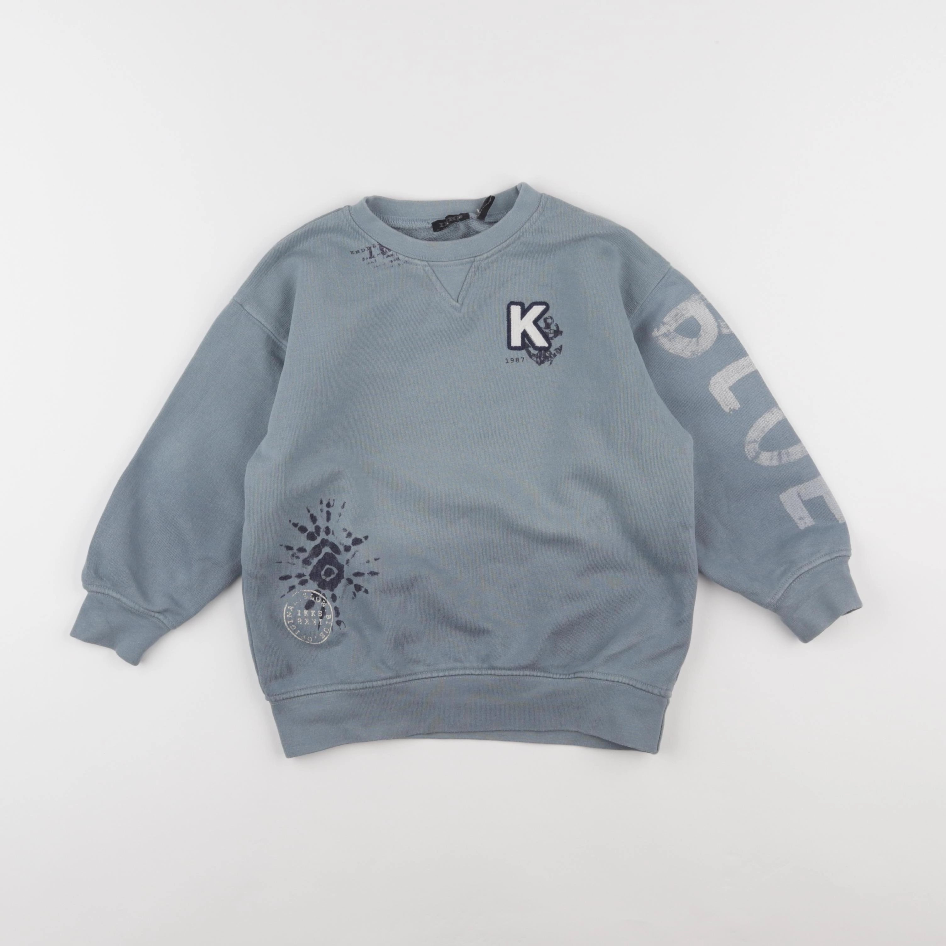 IKKS - sweat bleu - 4 ans