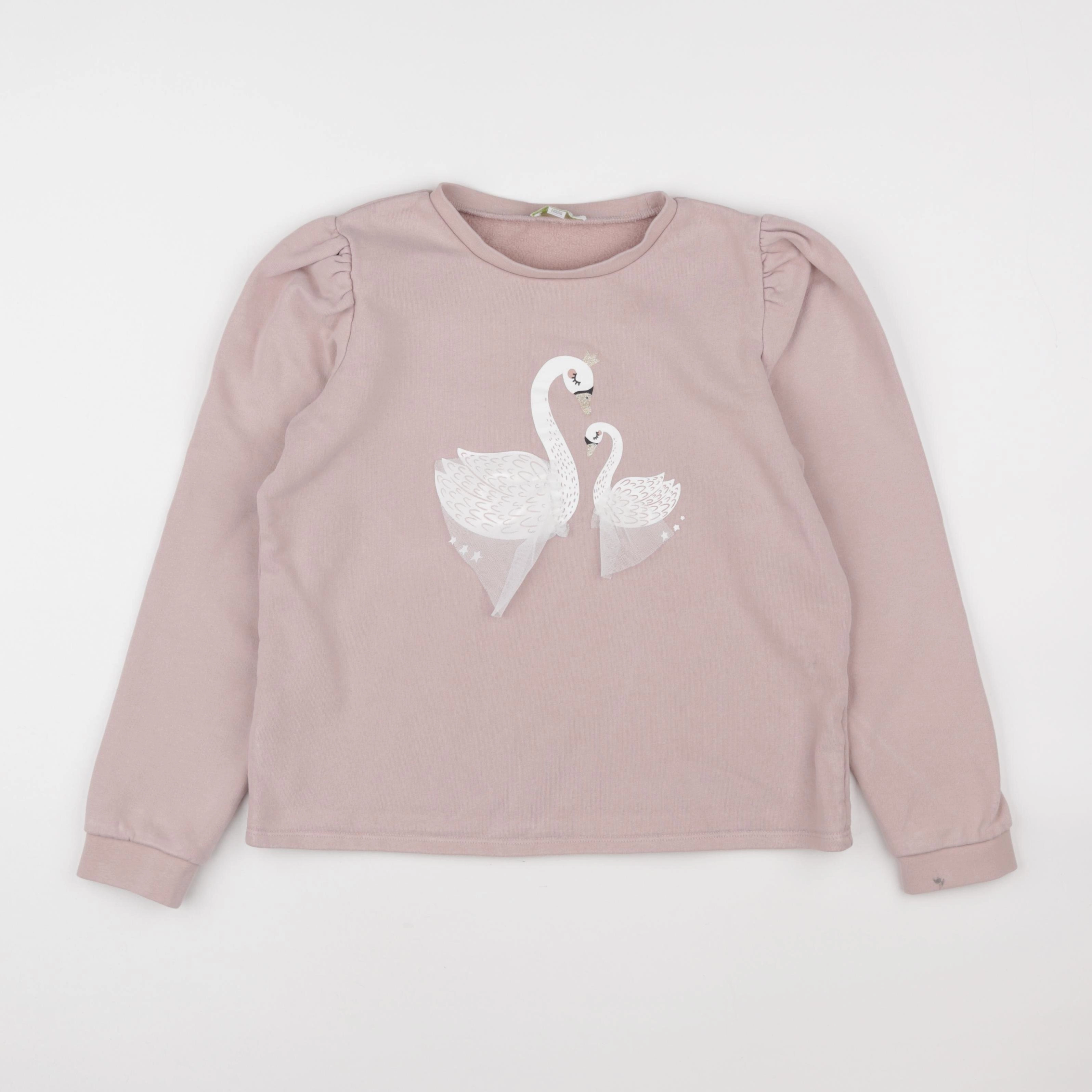 Vertbaudet - sweat rose - 12 ans