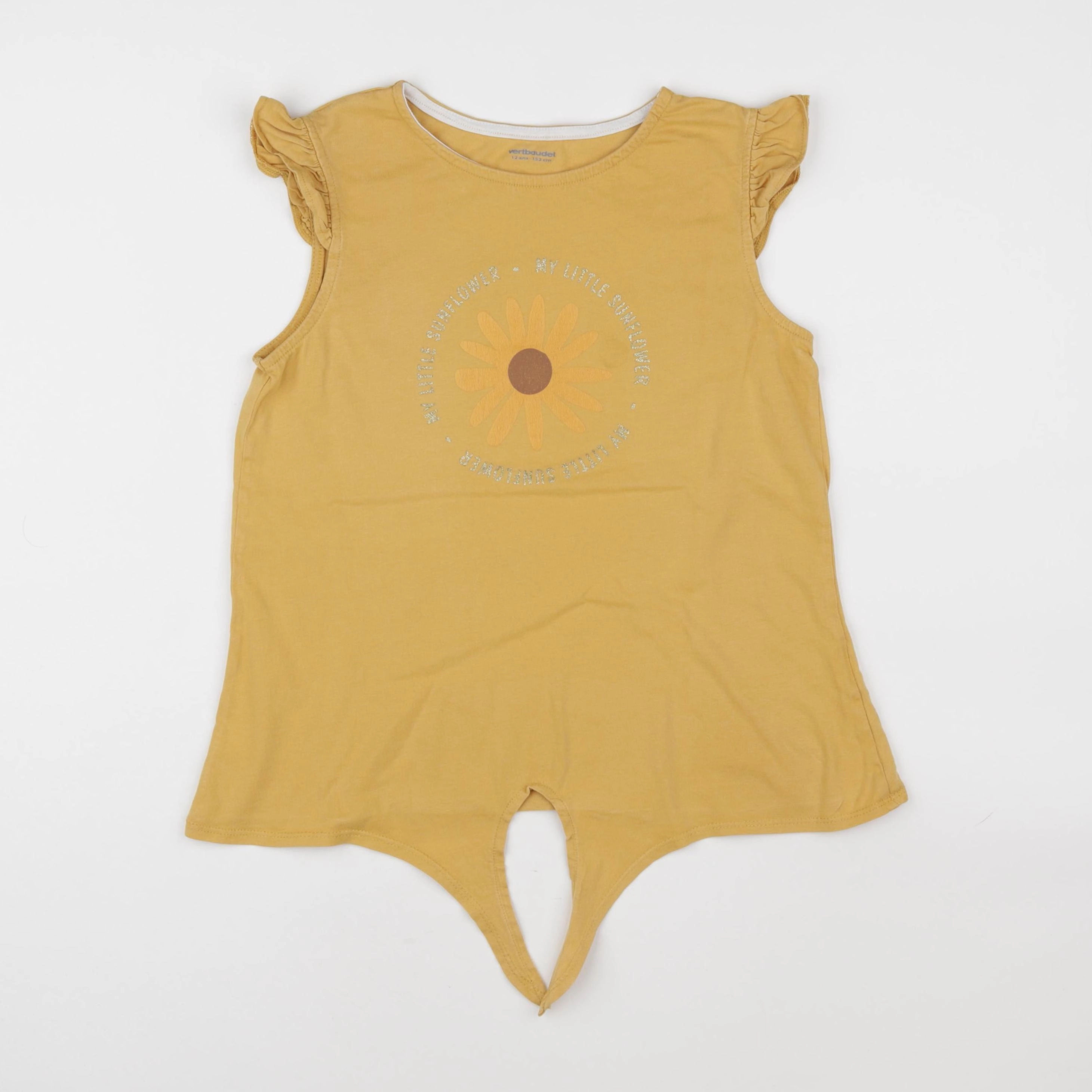 Vertbaudet - tee-shirt jaune - 12 ans