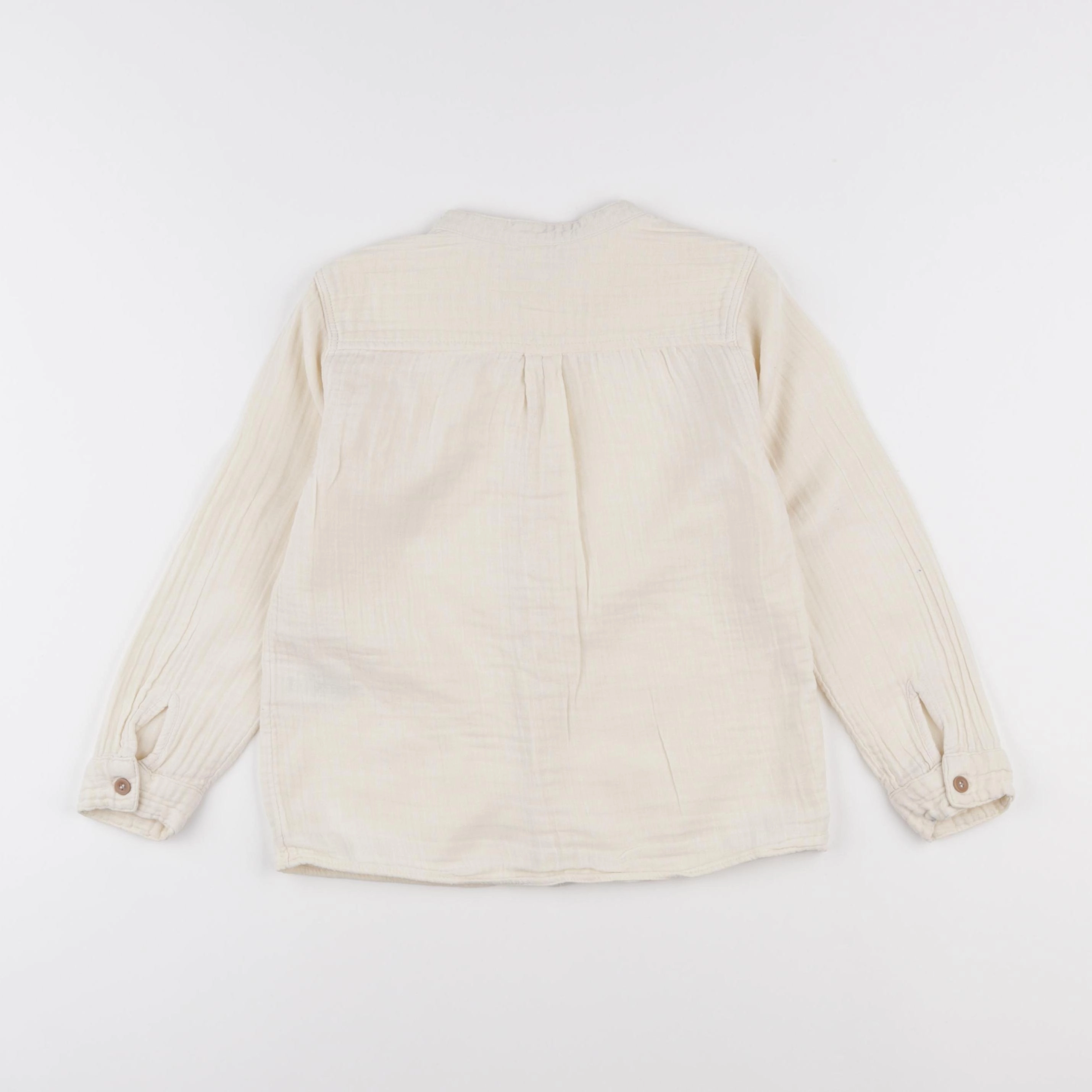 Petit Bateau - chemise beige - 6 ans