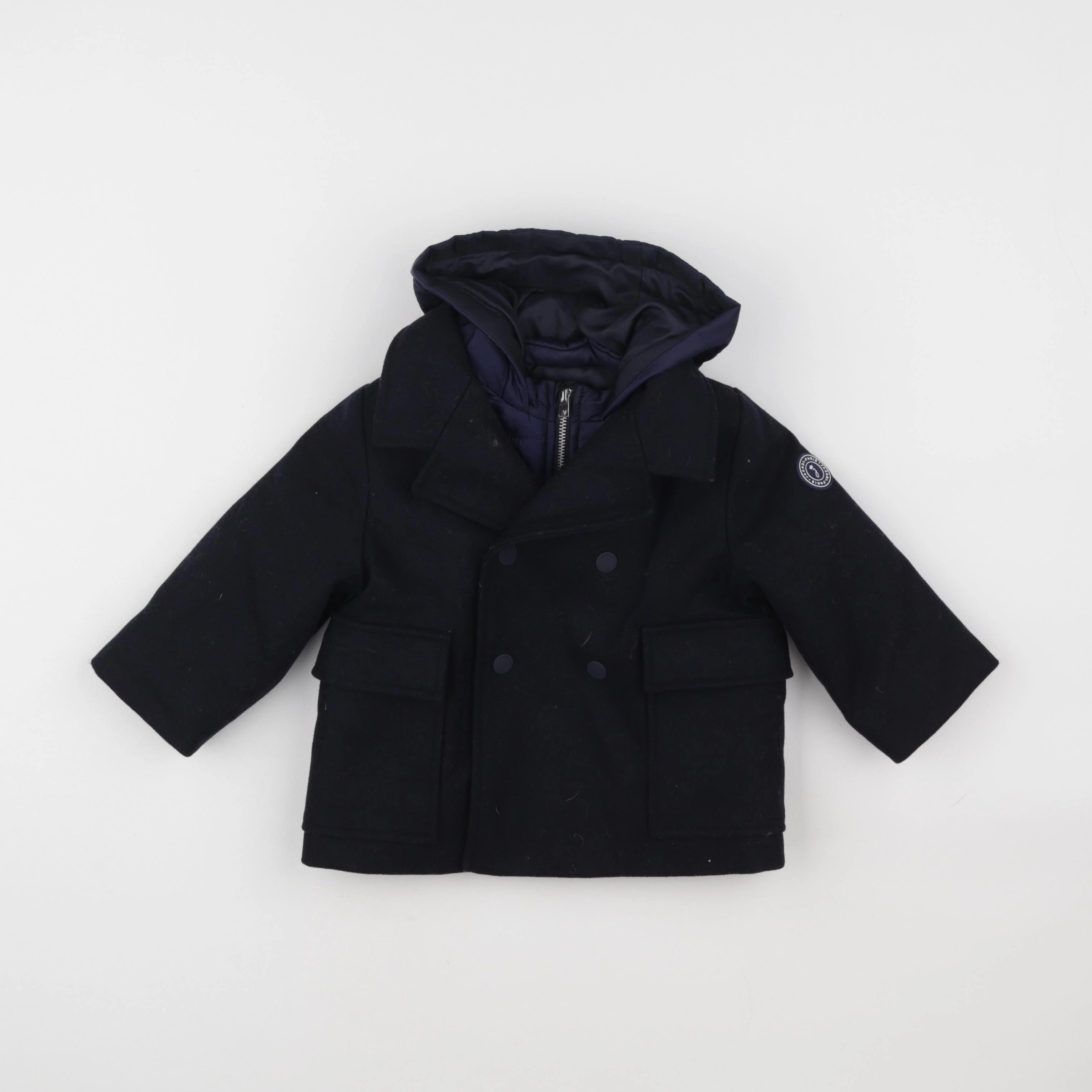 Jacadi - manteau bleu - 18 mois
