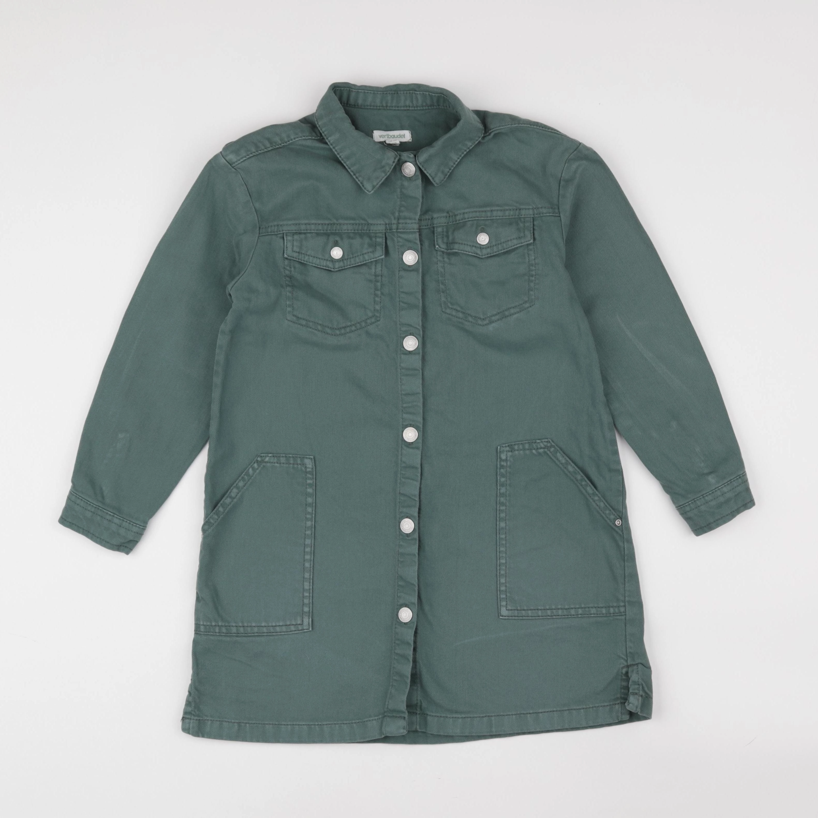 Vertbaudet - robe vert - 8 ans