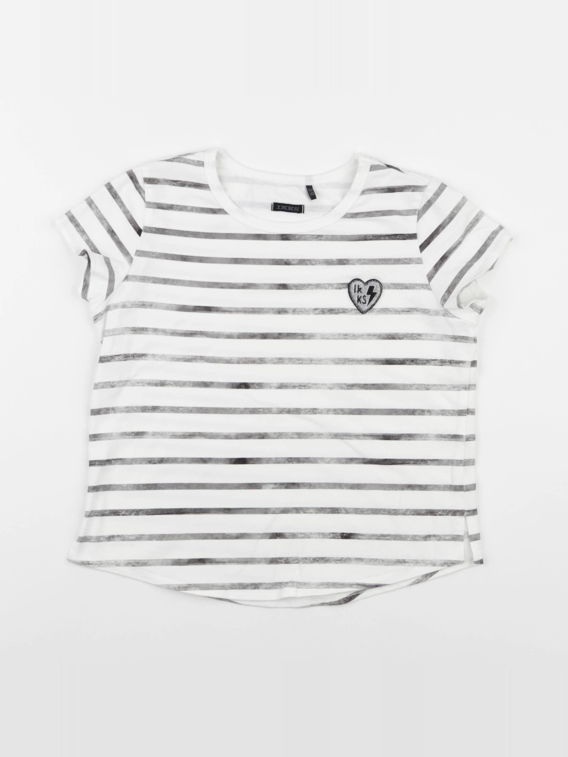 IKKS - tee-shirt gris - 10 ans