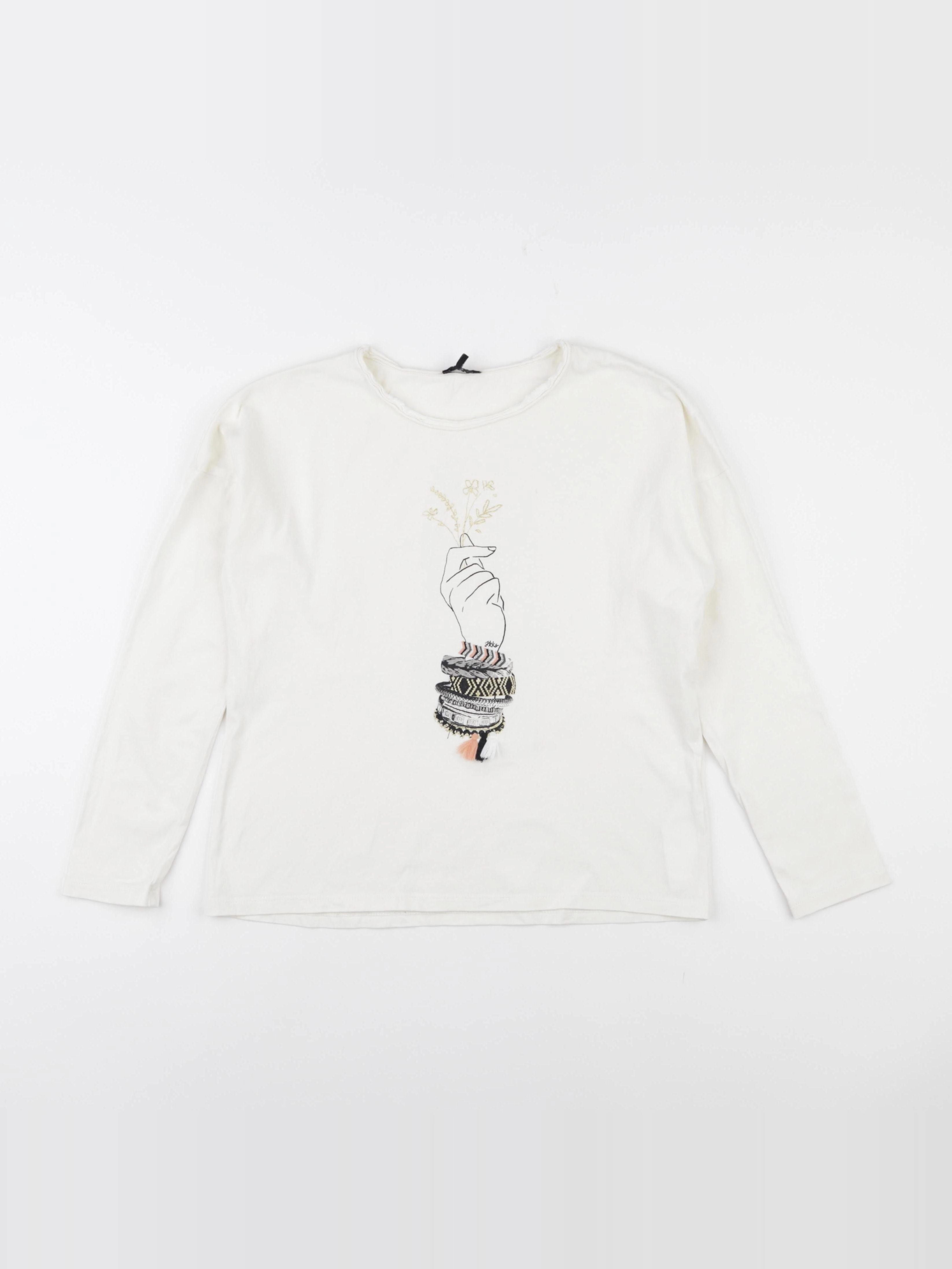 IKKS - tee-shirt blanc - 12 ans
