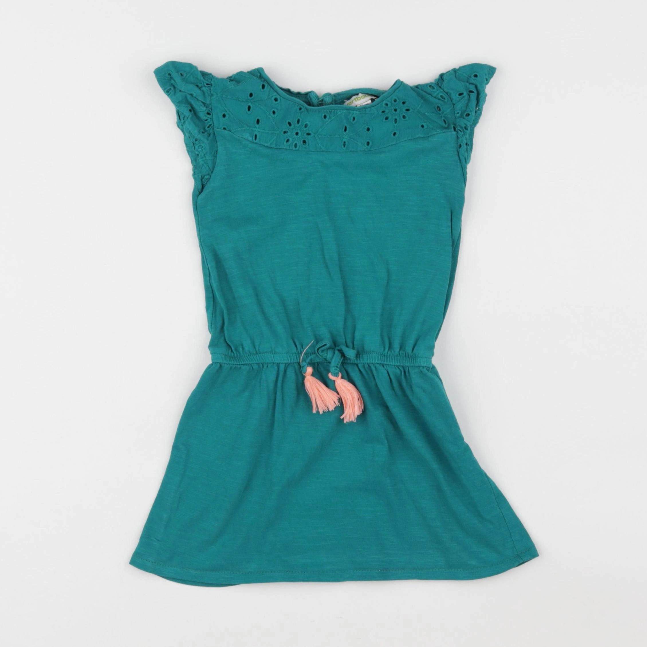 Vertbaudet - robe vert - 2 ans