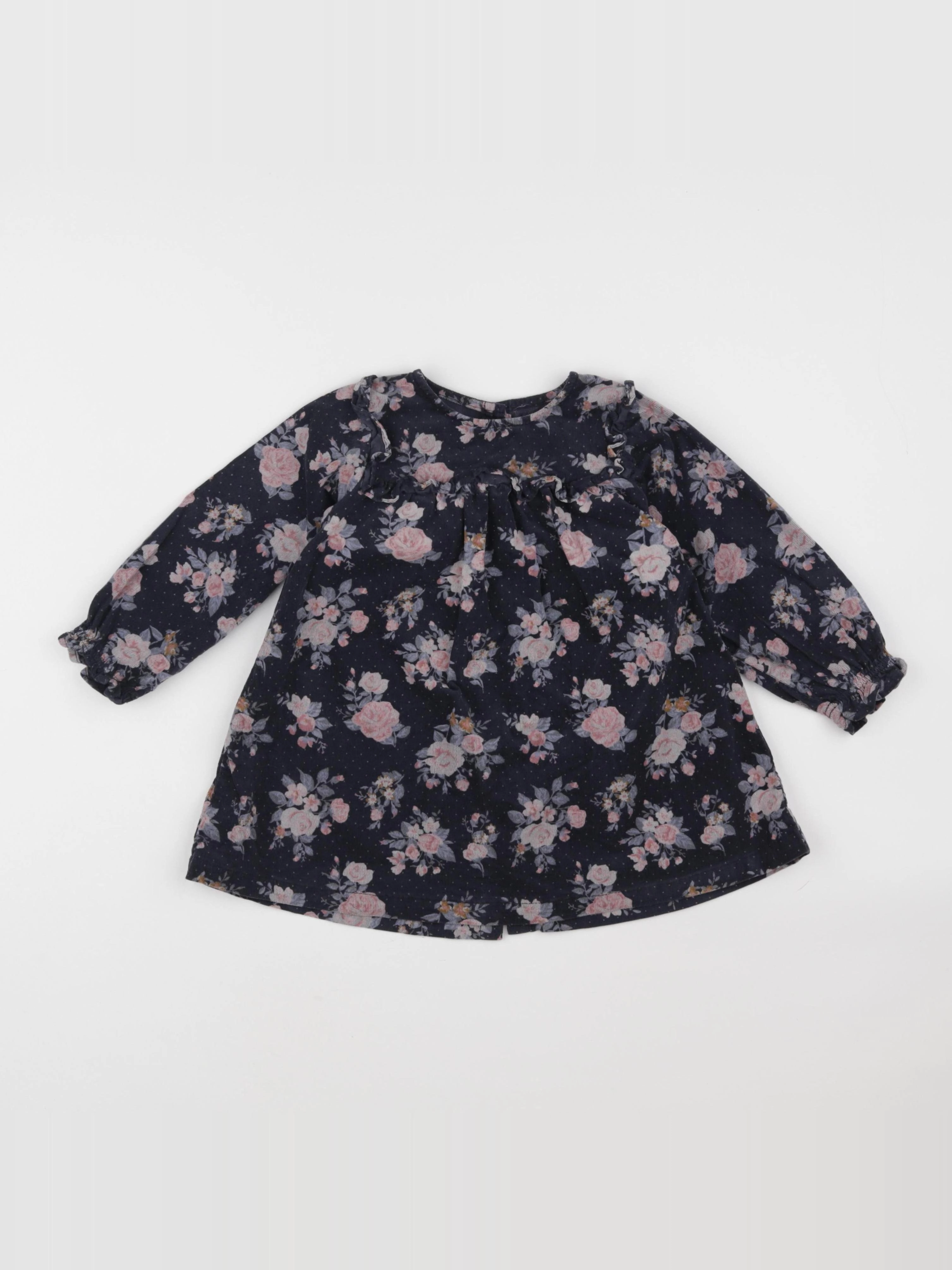Vertbaudet - robe bleu - 18 mois