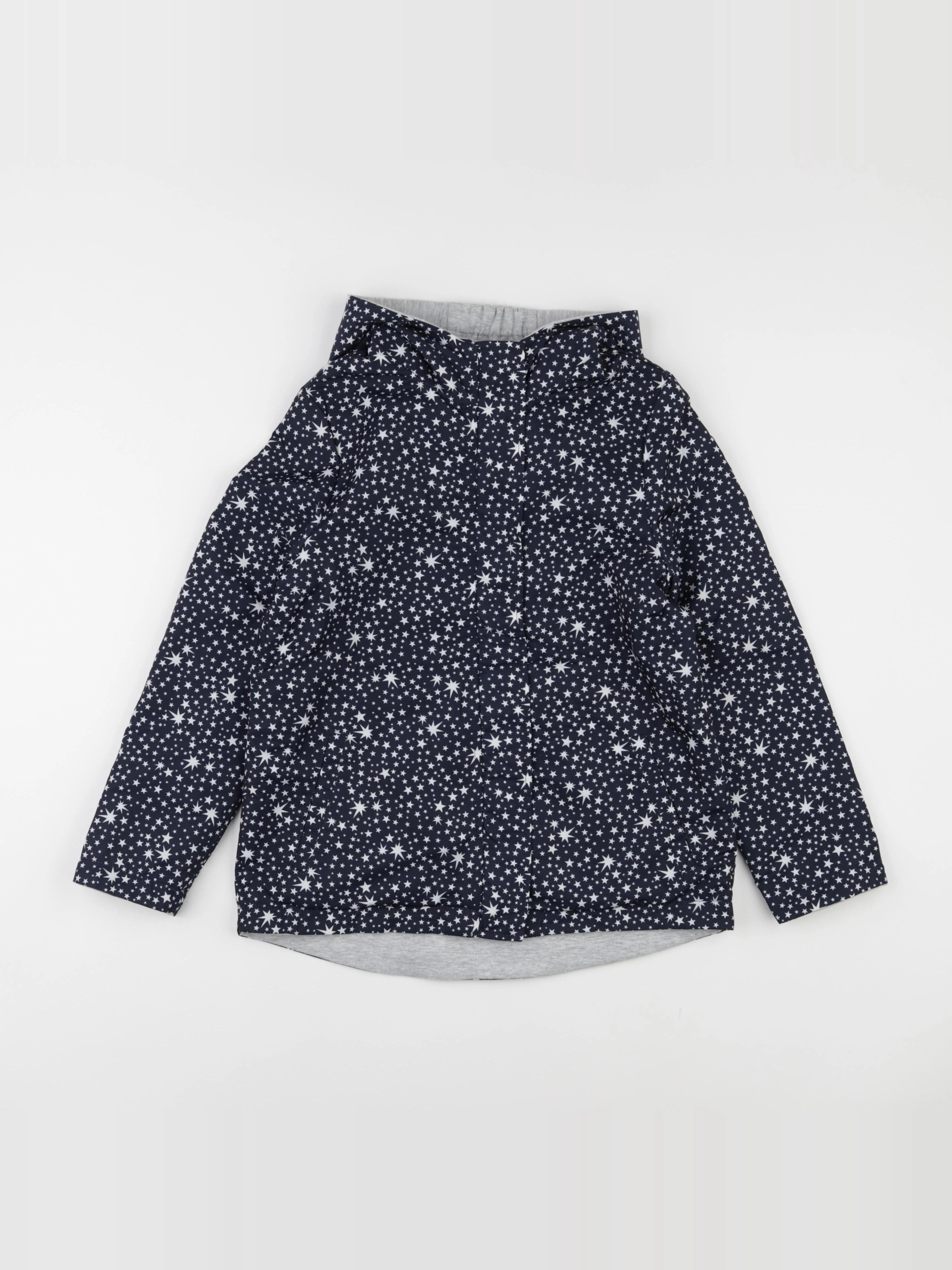 IKKS - imperméable réversible bleu, gris - 10 ans