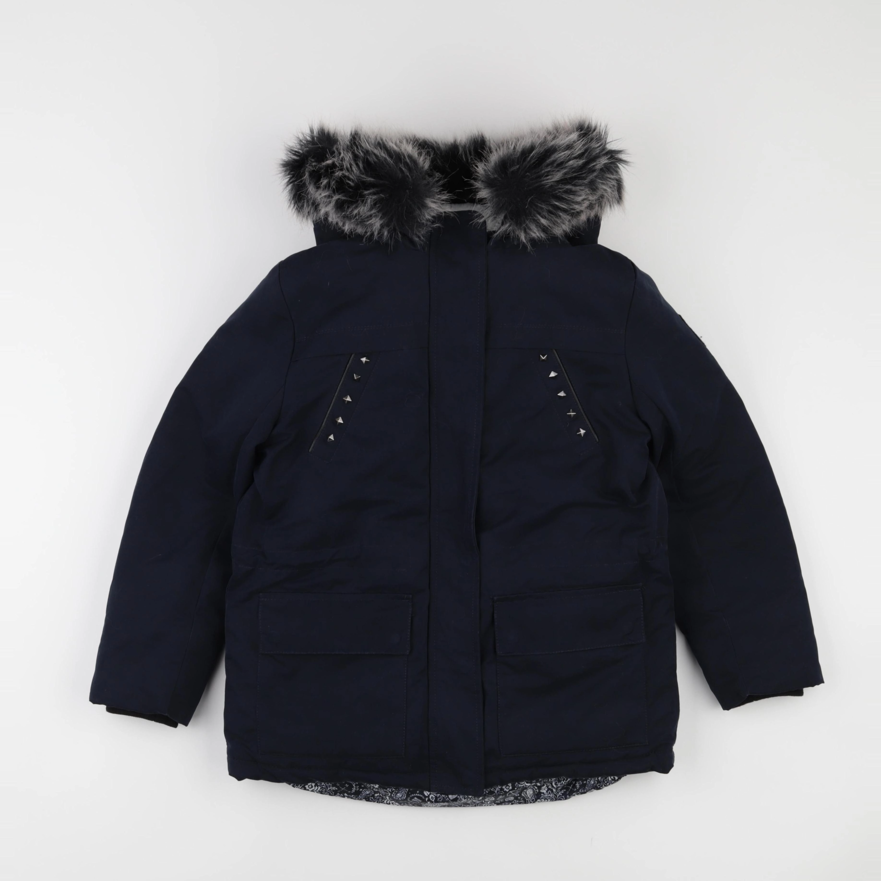 IKKS - manteau bleu - 10 ans