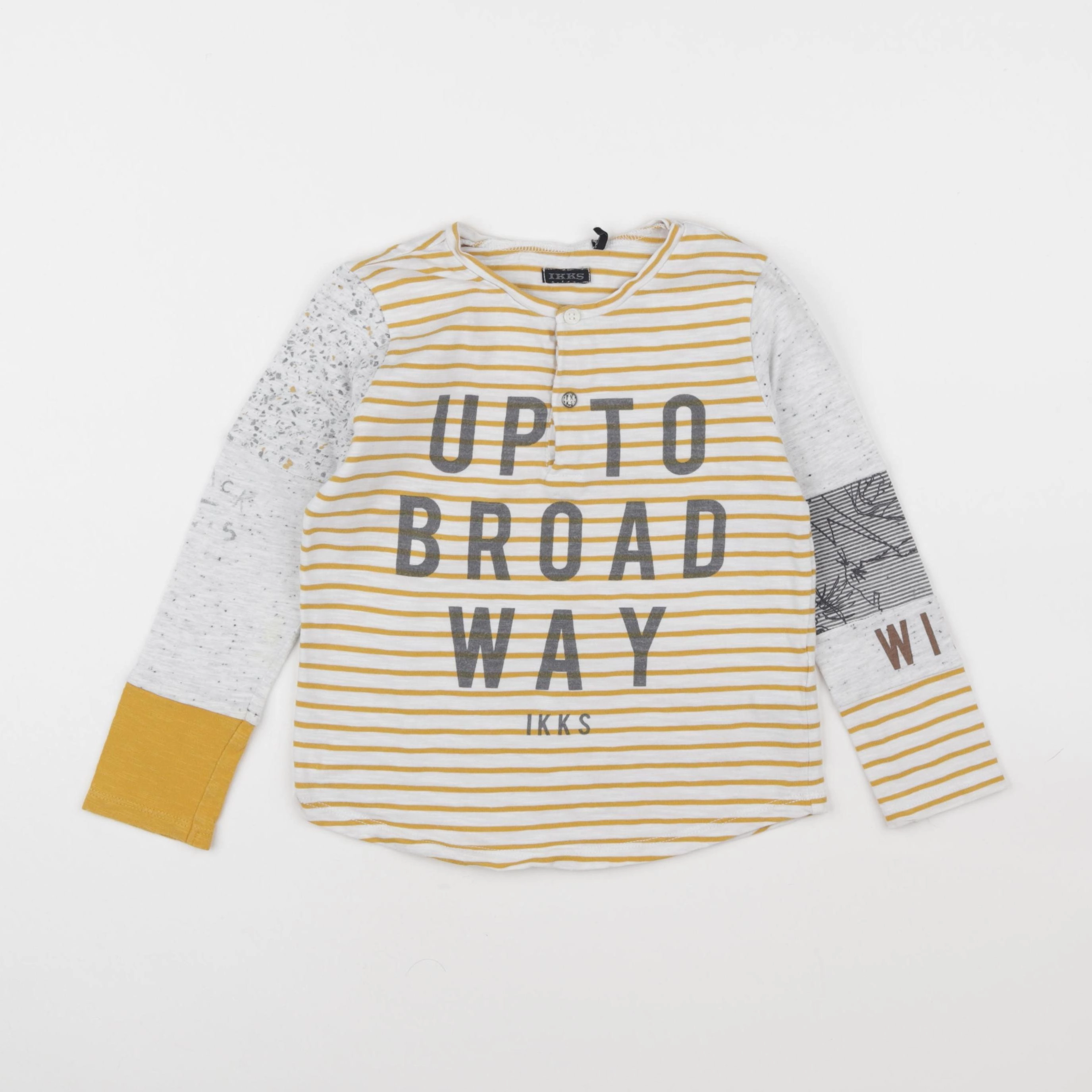 IKKS - tee-shirt gris, jaune - 5 ans