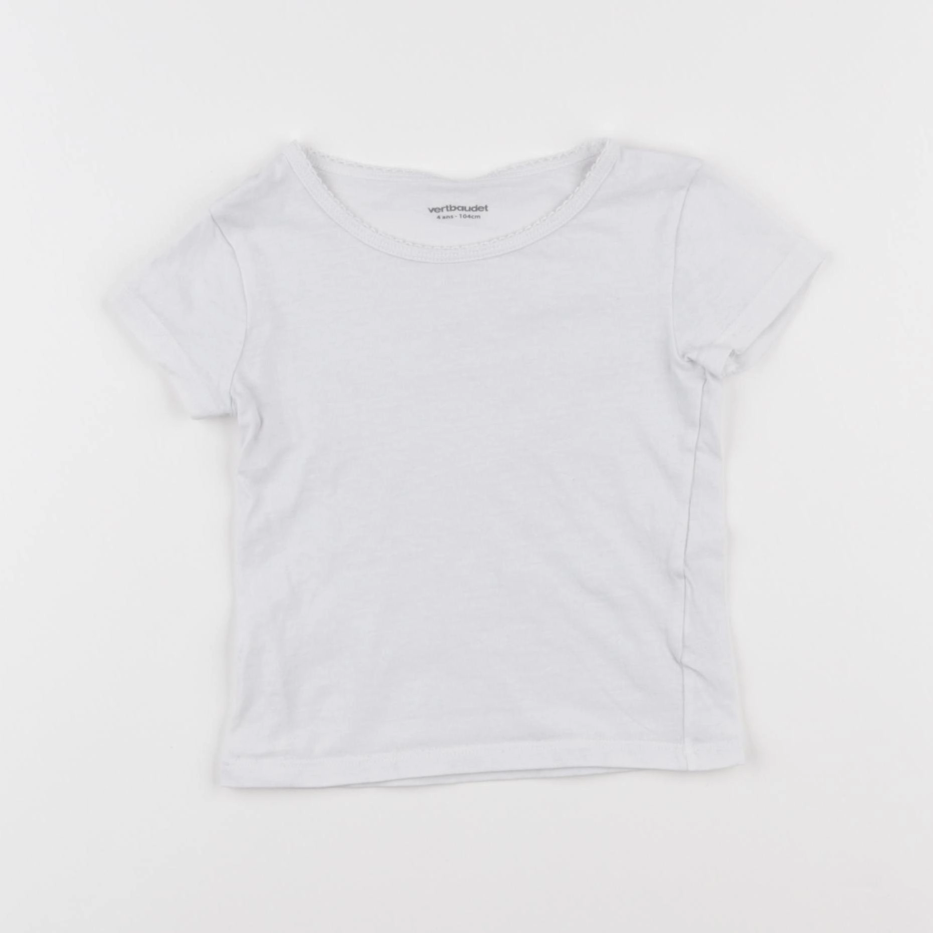 Vertbaudet - maillot de corps blanc - 4 ans