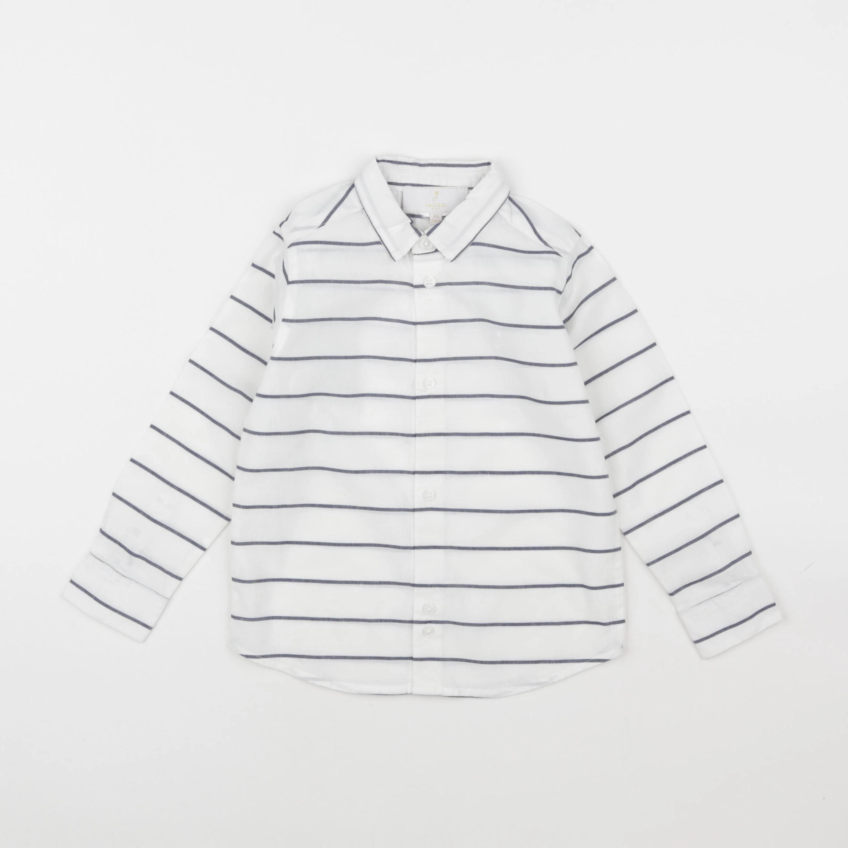 Jacadi - chemise blanc, bleu - 4 ans