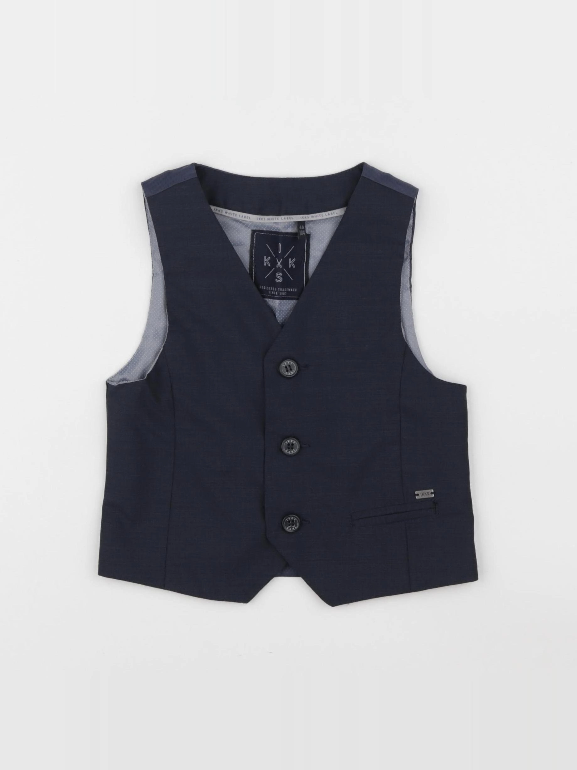 IKKS - gilet bleu - 4 ans