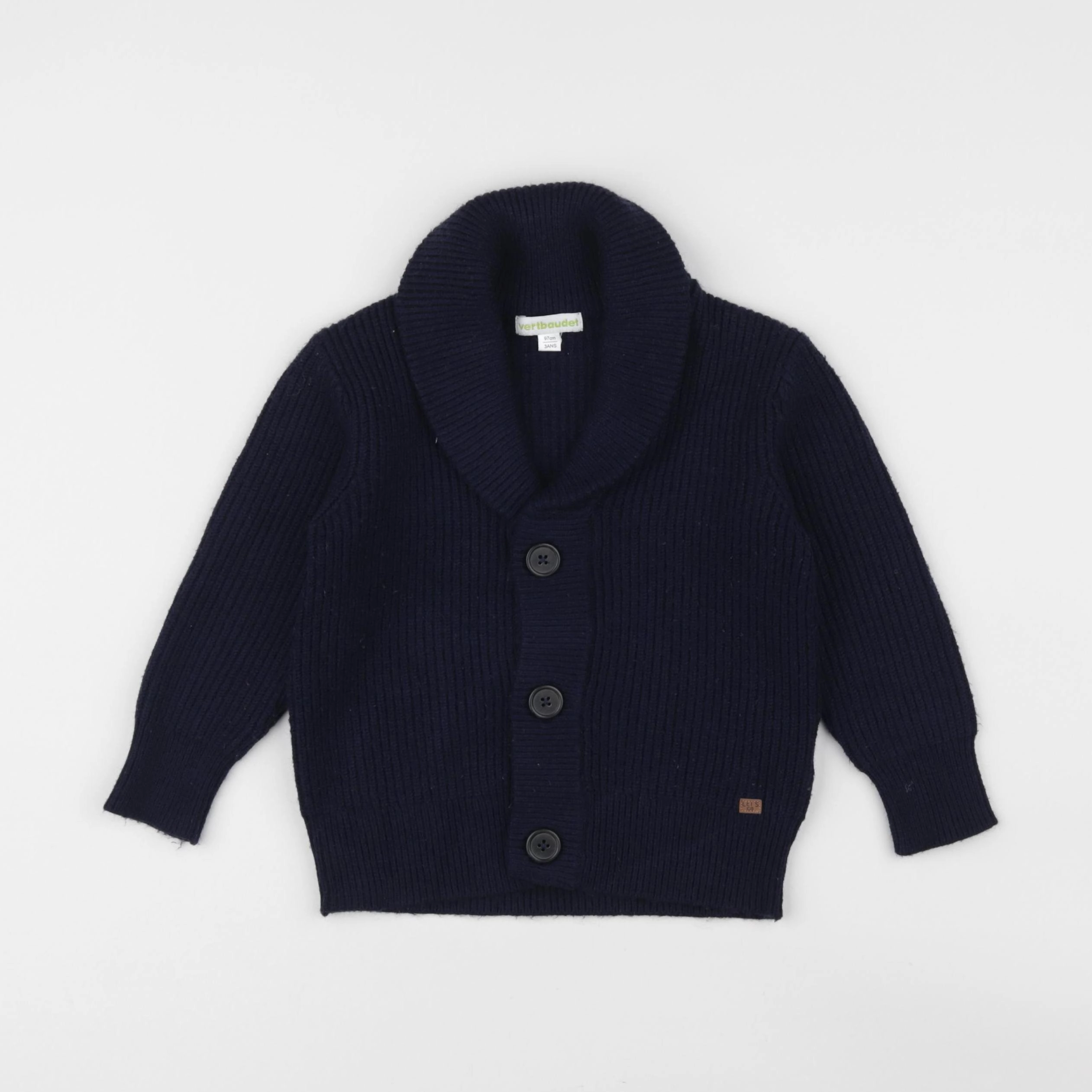 Vertbaudet - gilet bleu - 3 ans