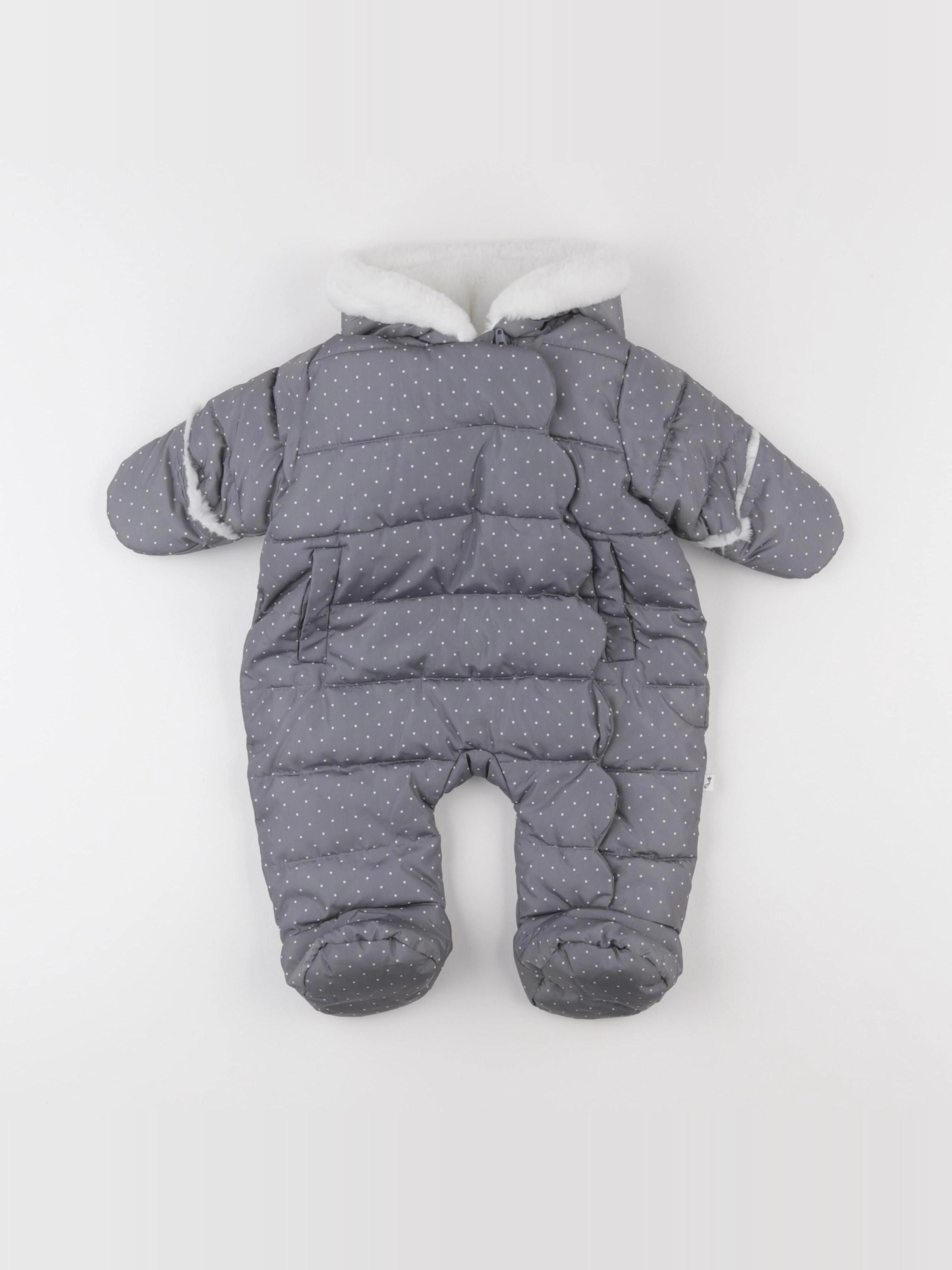 Jacadi - combi-pilote gris - 3 mois