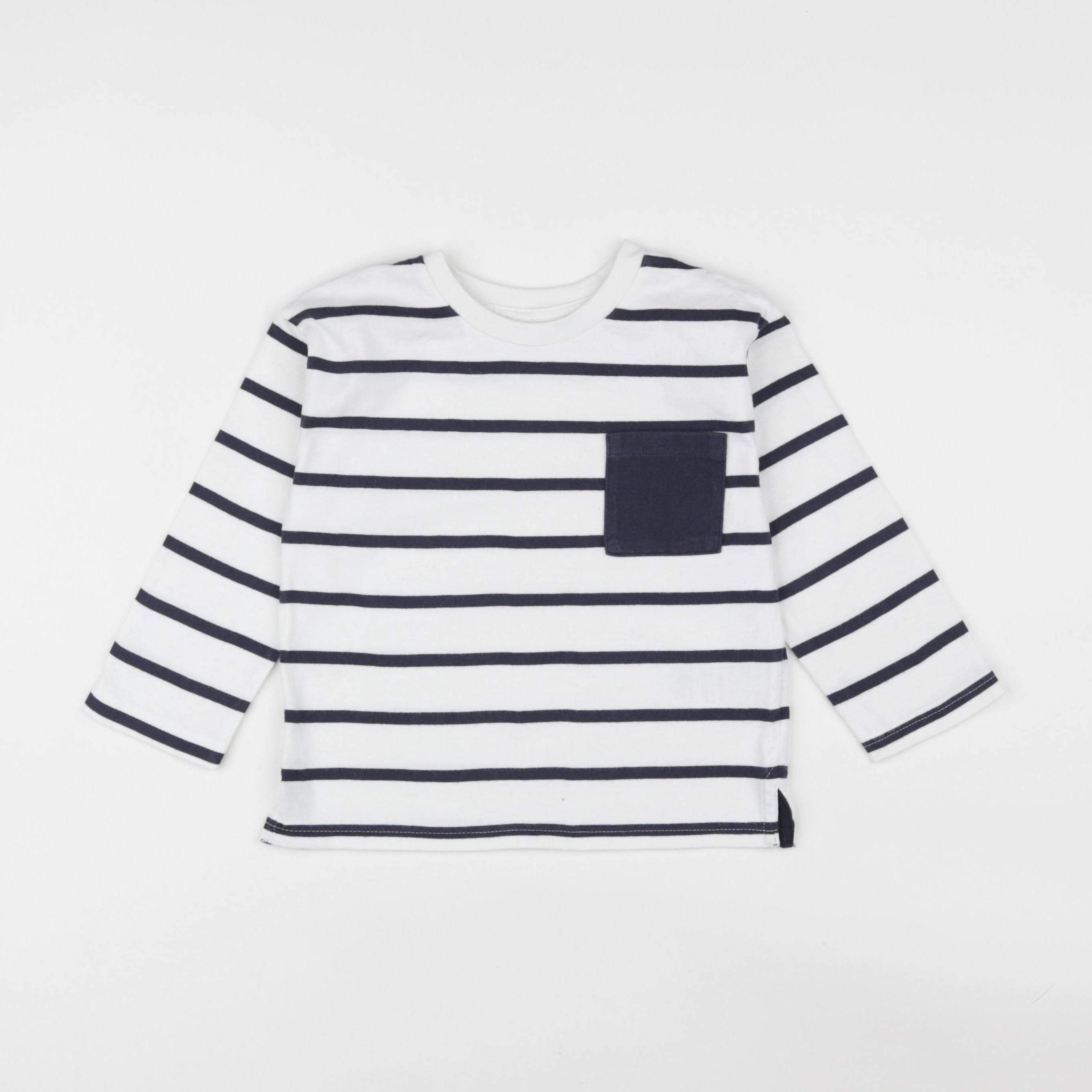 Vertbaudet - tee-shirt blanc, bleu - 4 ans