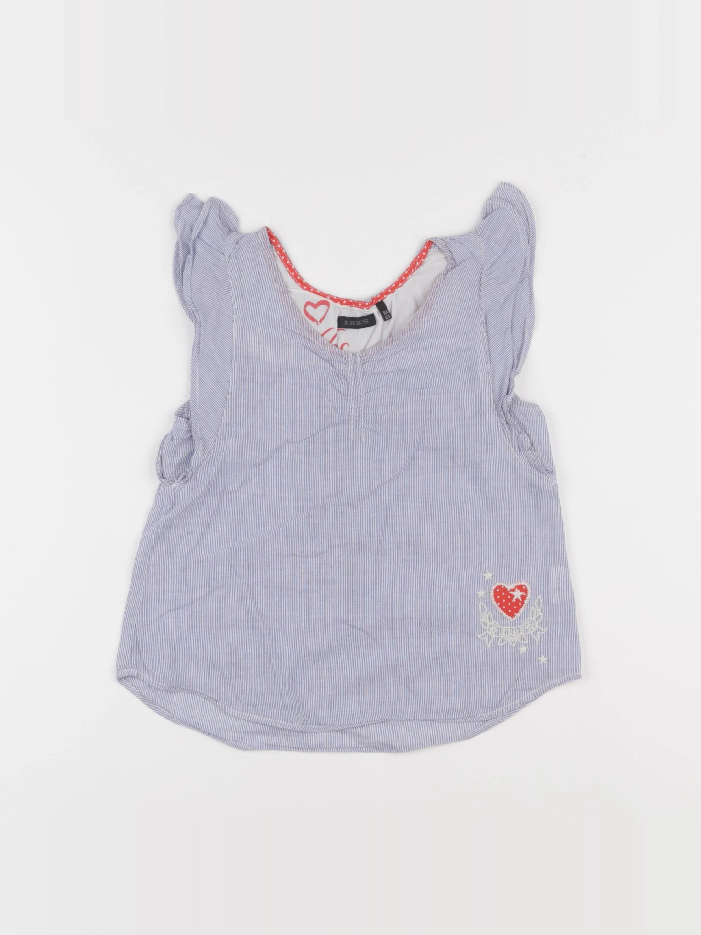 IKKS - blouse bleu, blanc - 6 ans