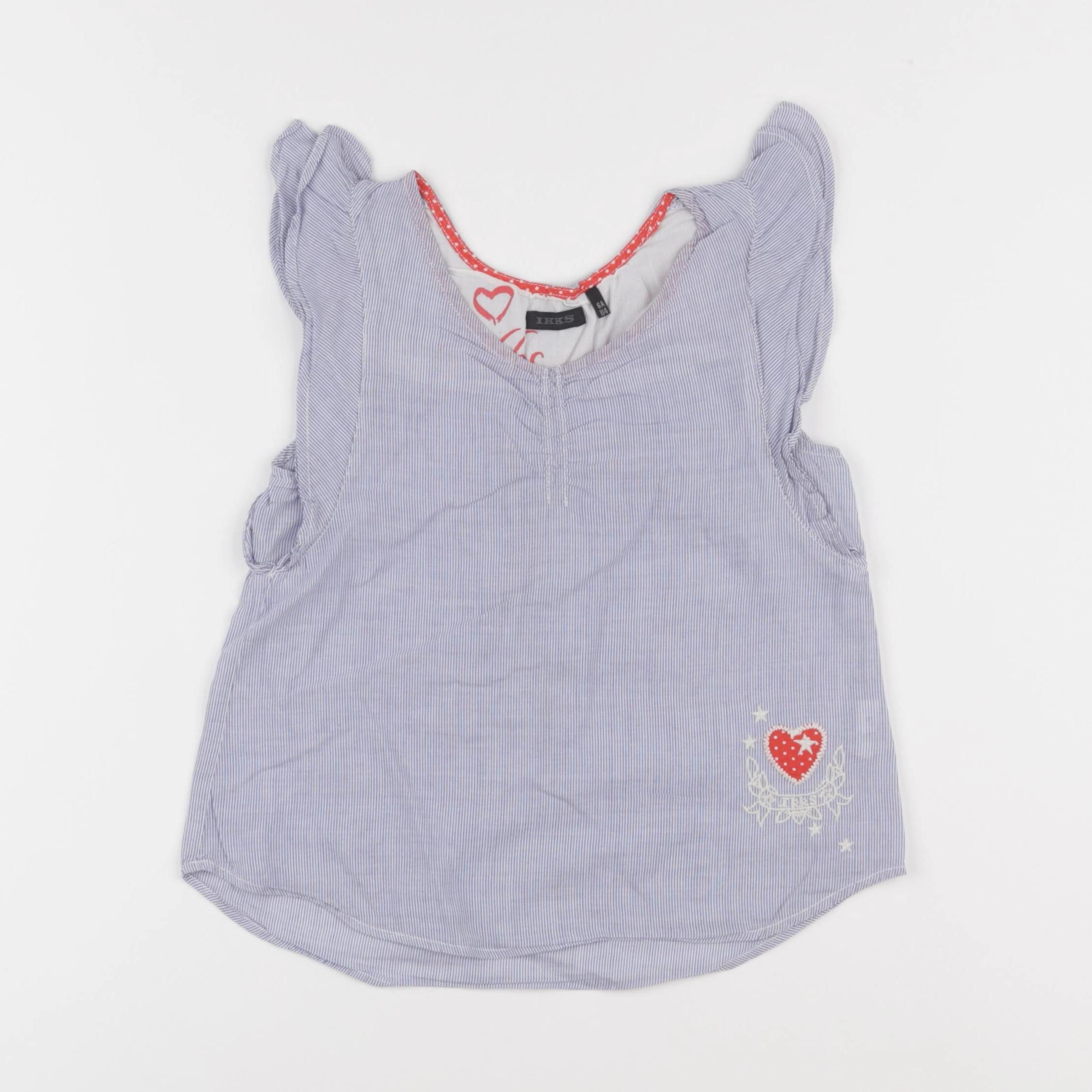 IKKS - blouse bleu, blanc - 6 ans