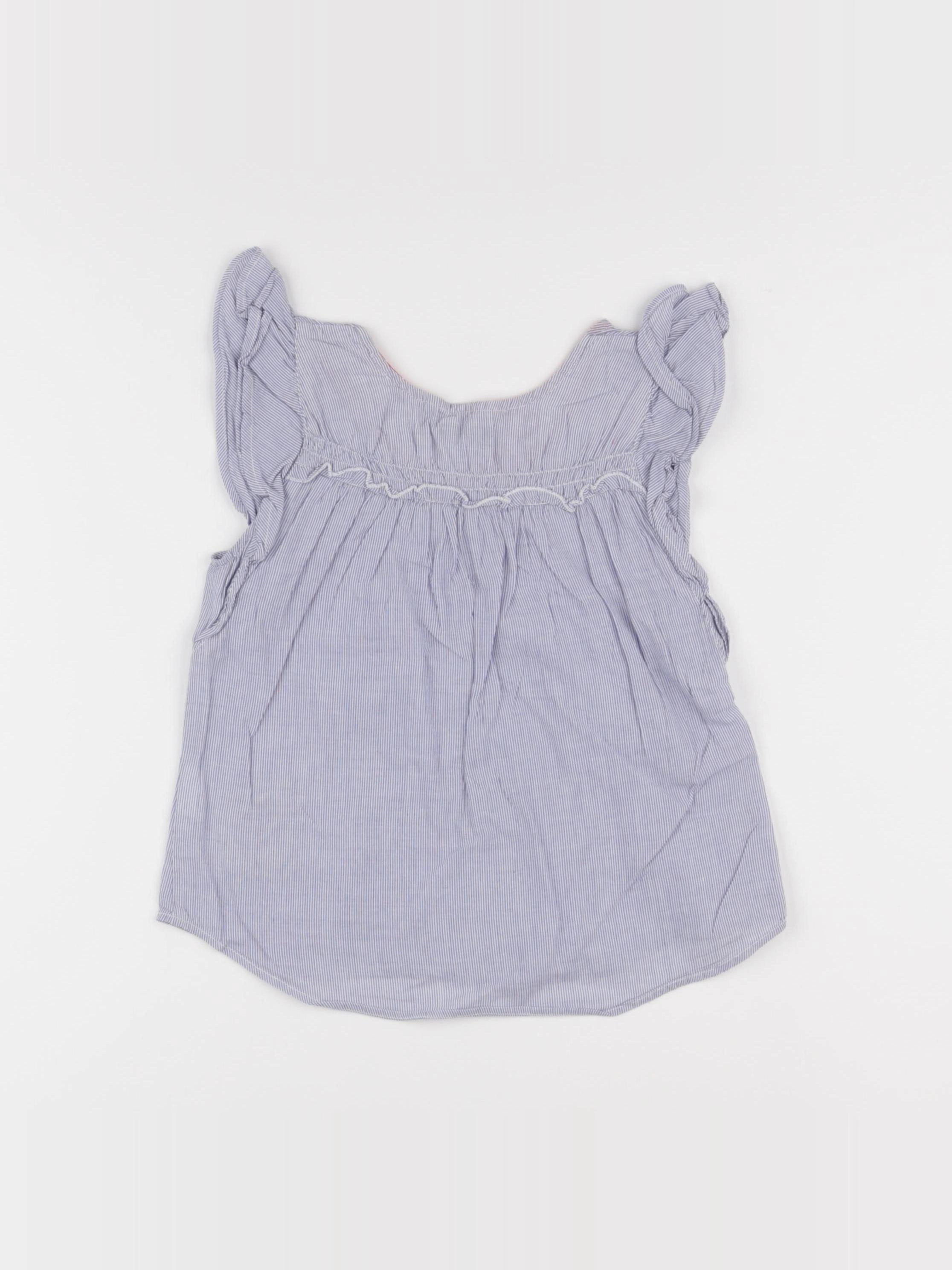 IKKS - blouse bleu, blanc - 6 ans