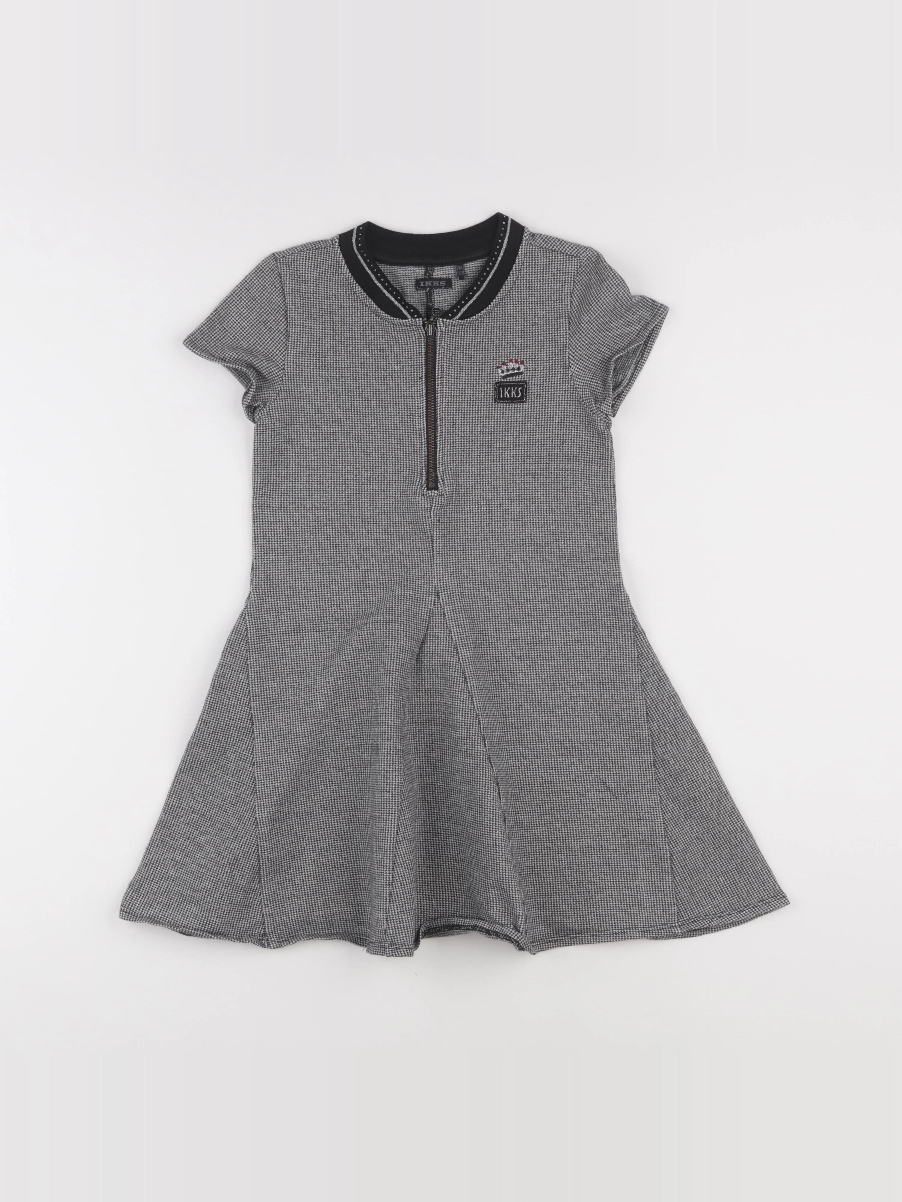 IKKS - robe noir, blanc - 8 ans