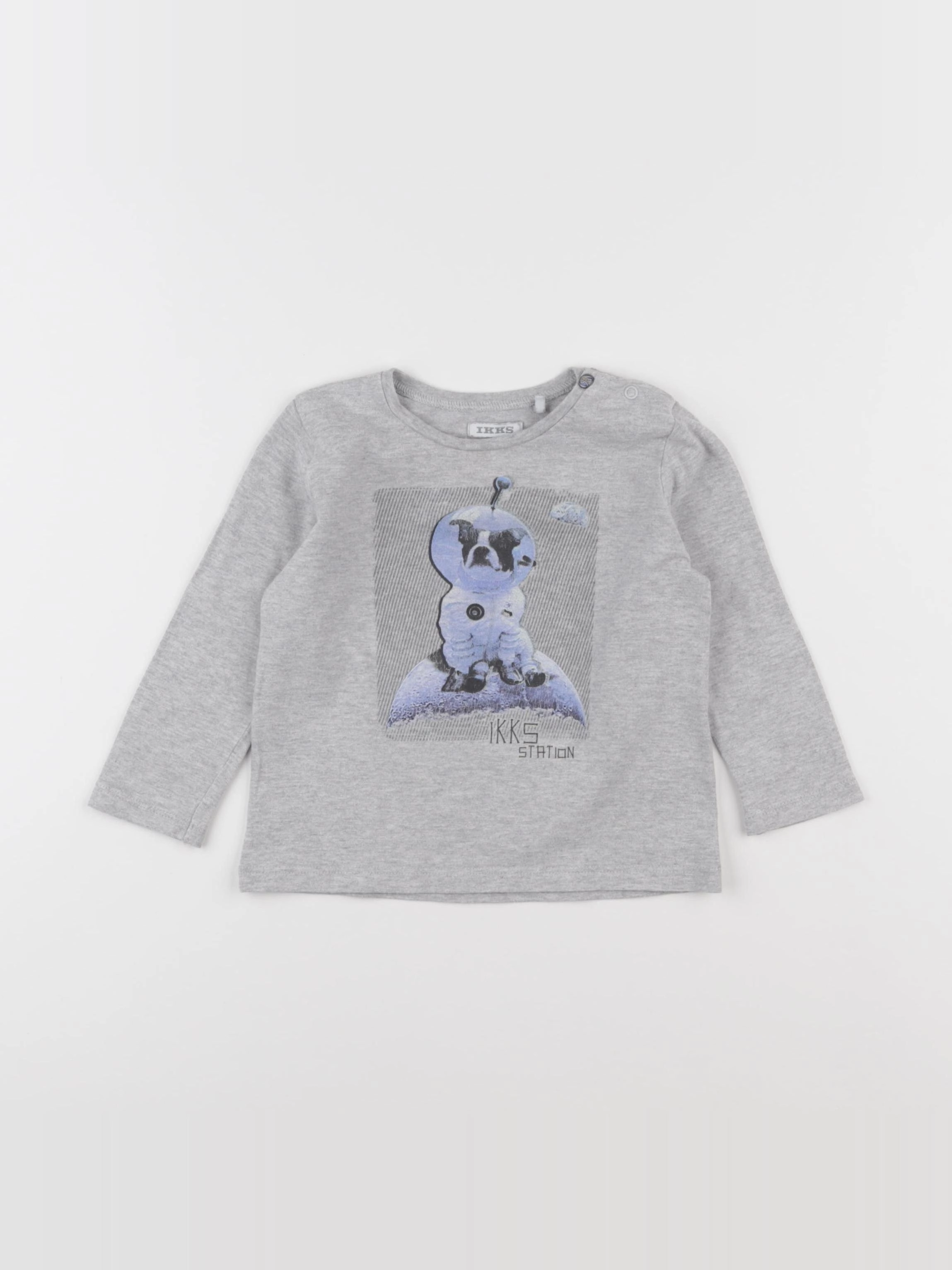 IKKS - tee-shirt gris - 18 mois