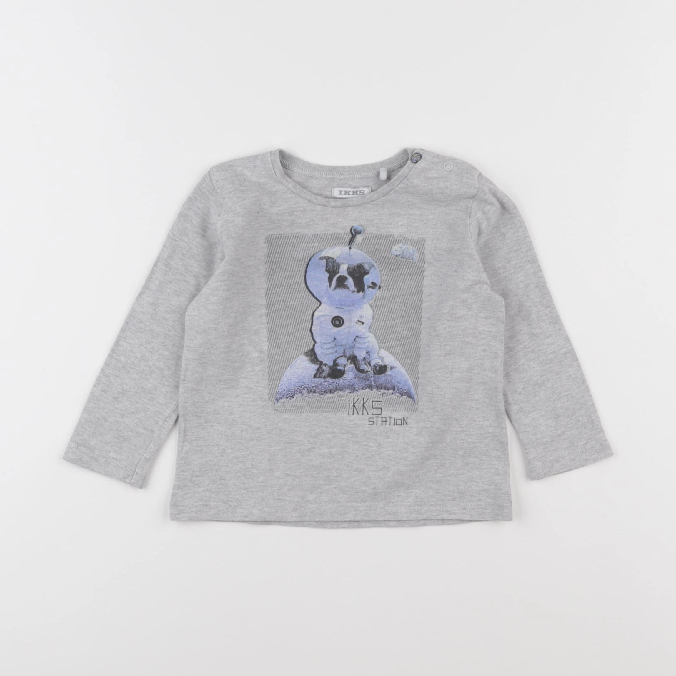 IKKS - tee-shirt gris - 18 mois