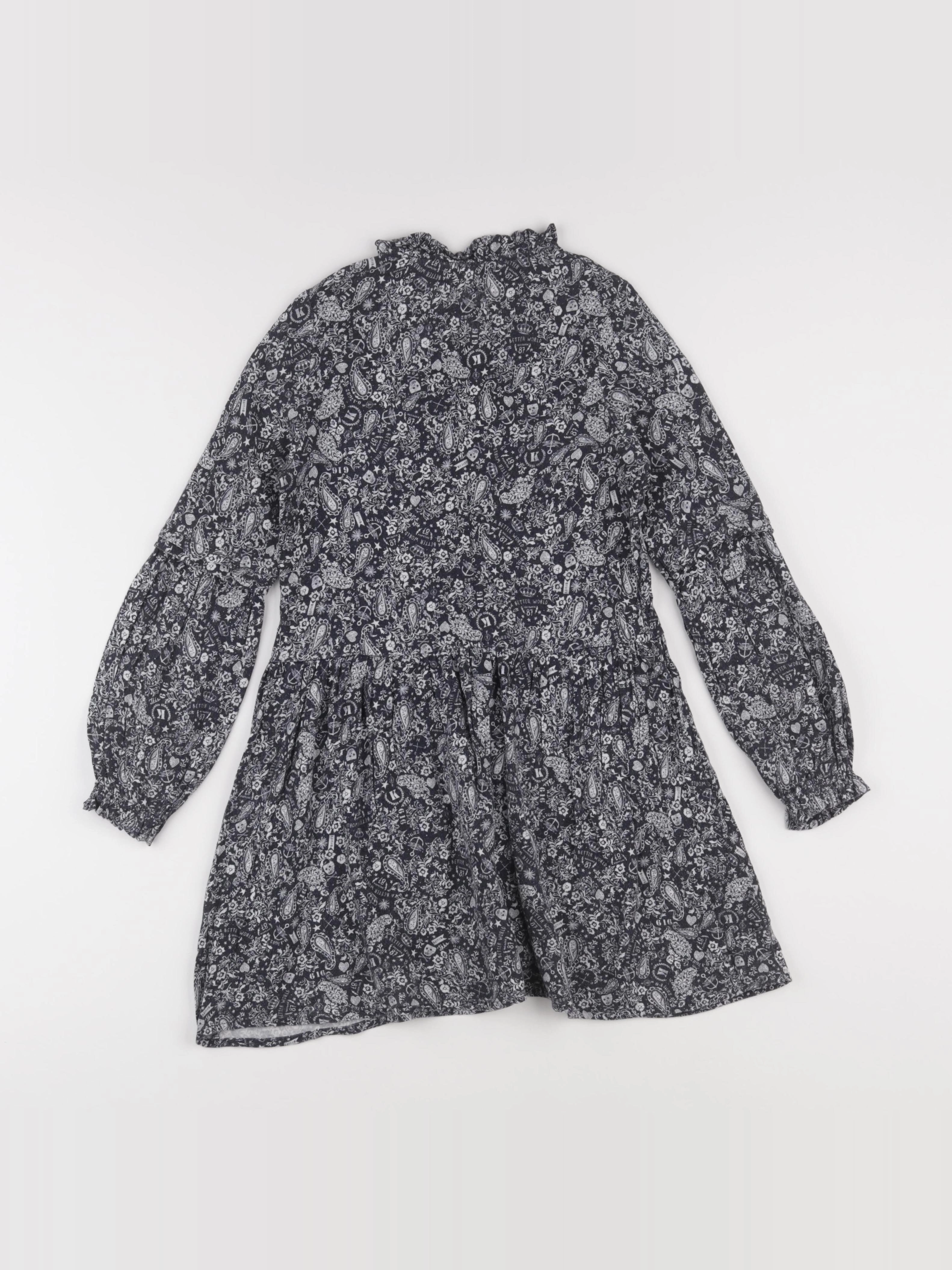 IKKS - robe bleu, blanc - 8 ans