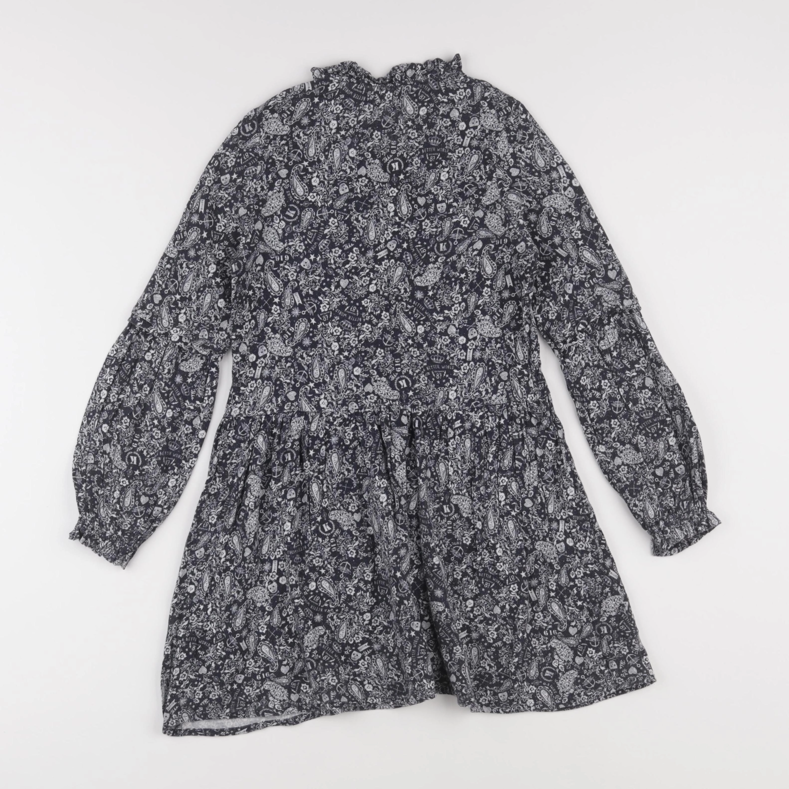 IKKS - robe bleu, blanc - 8 ans