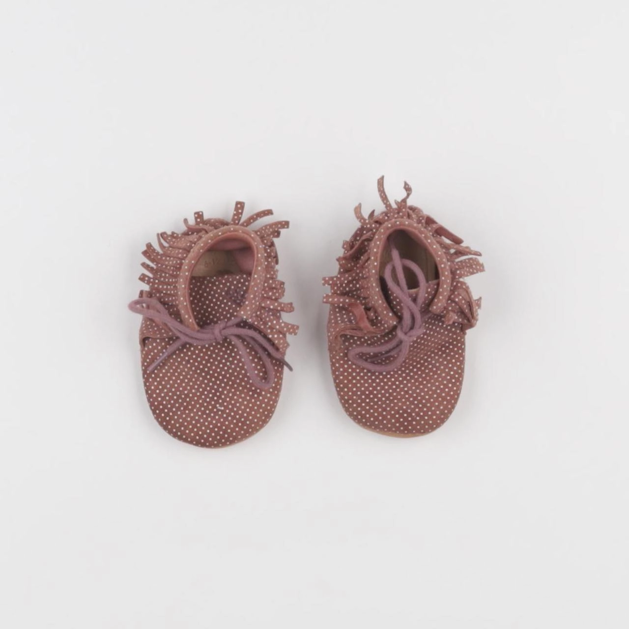 Easy Peasy - chaussons marron, blanc - 6/12 mois