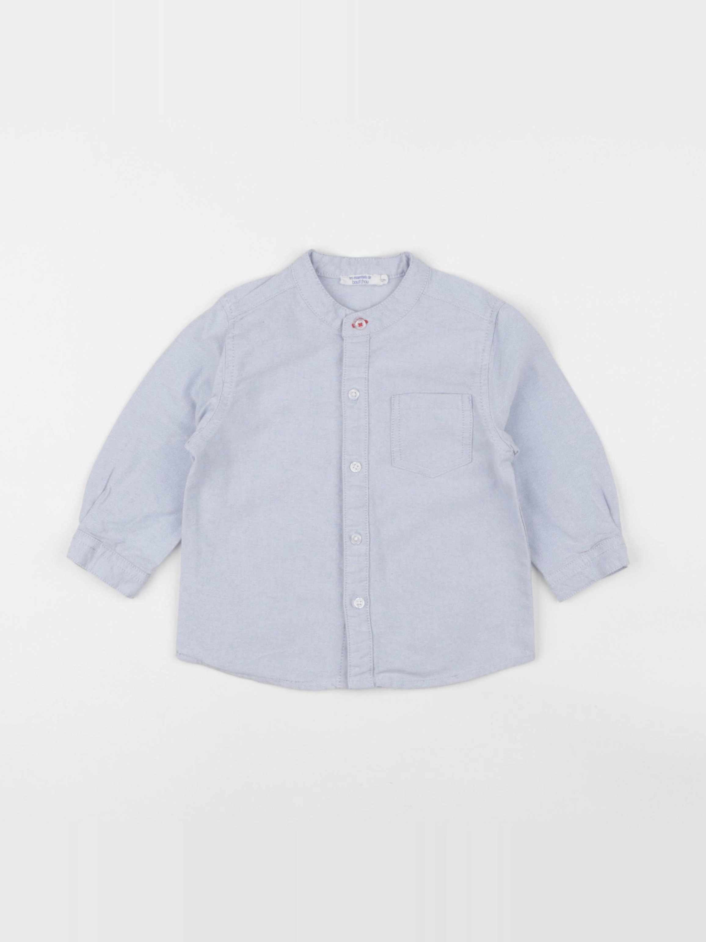 Boutchou - chemise bleu - 12 mois
