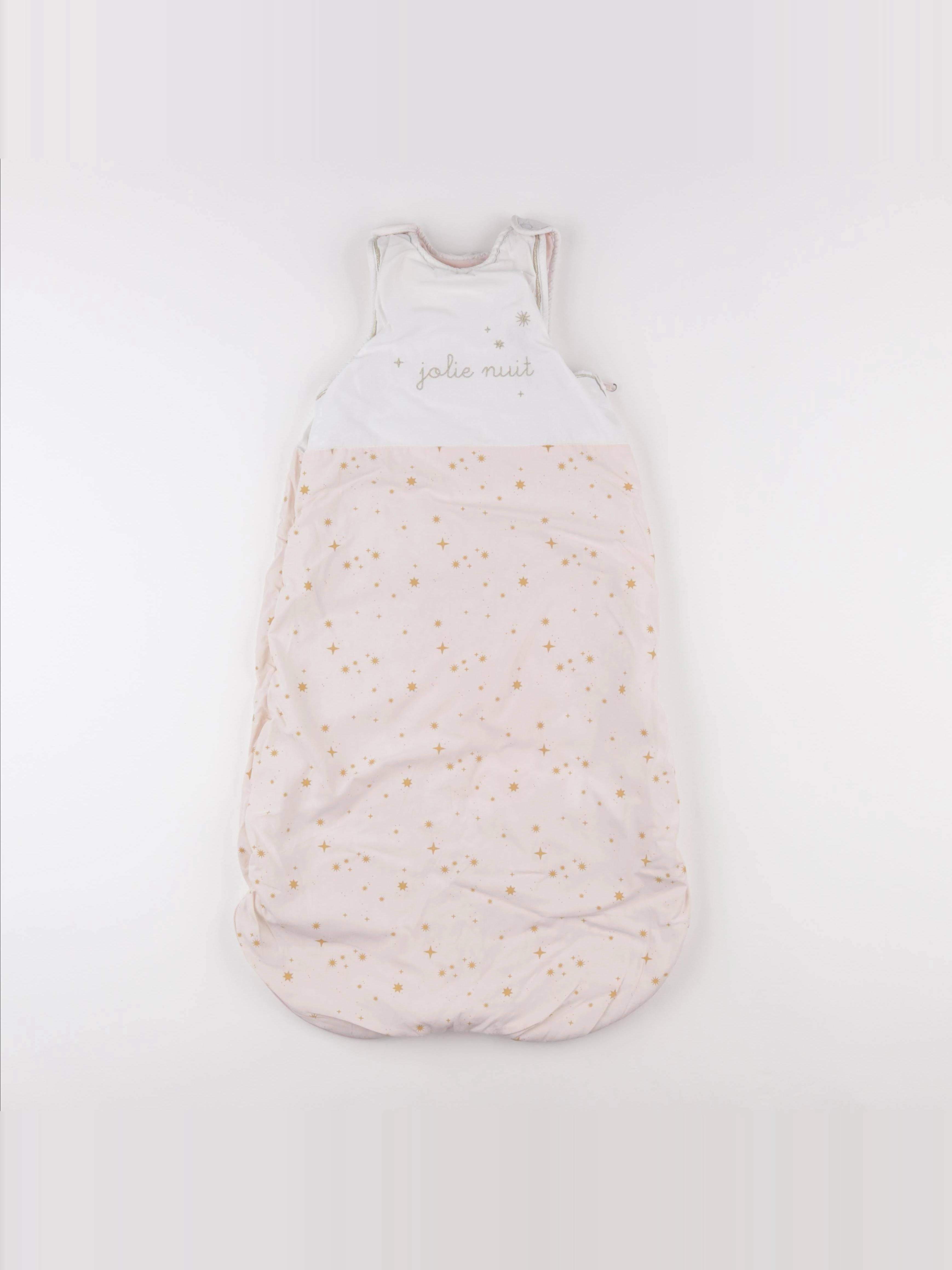 Vertbaudet - gigoteuse TOG 3 blanc, rose - 6/18 mois
