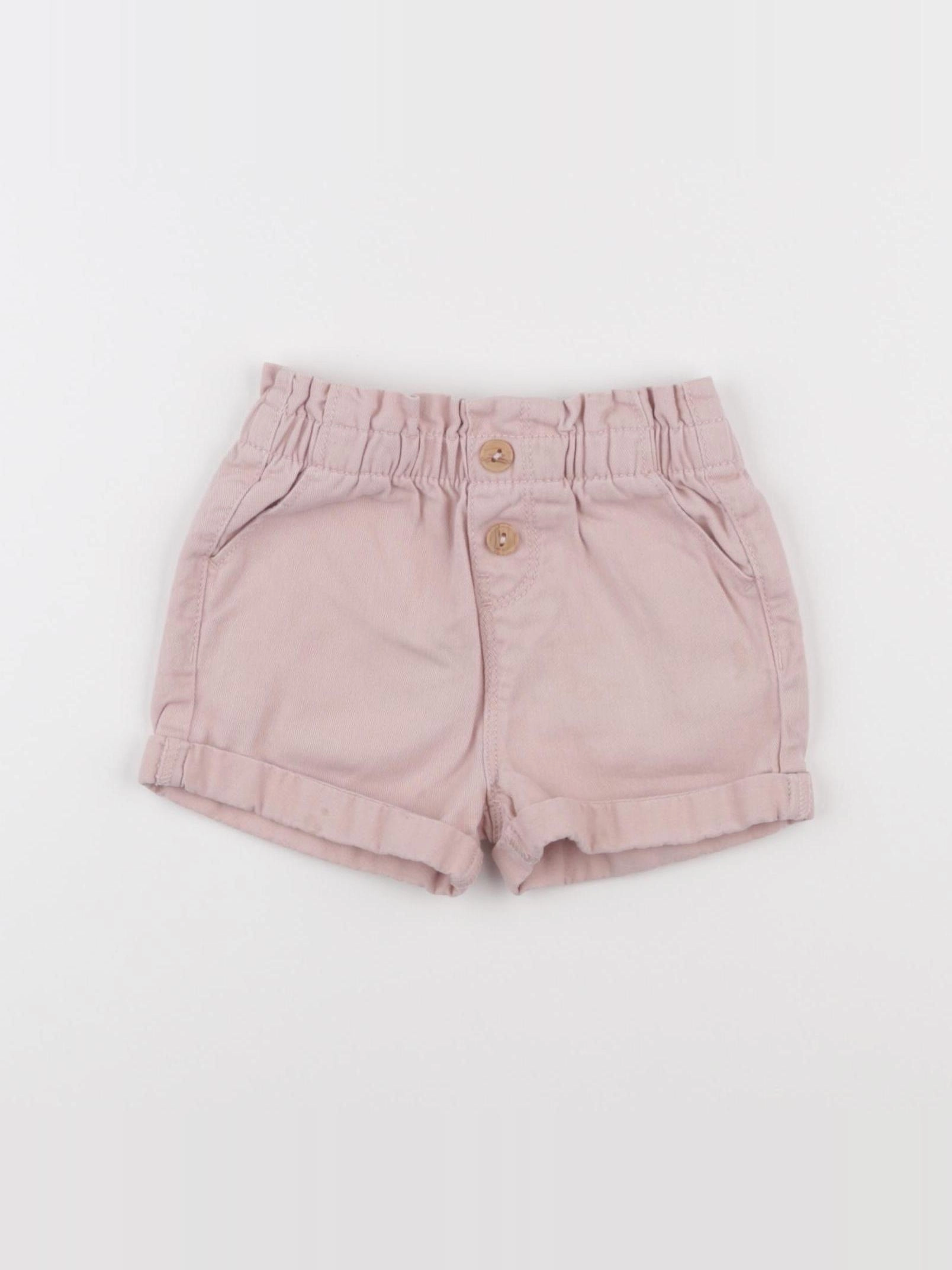 Vertbaudet - short rose - 12 mois