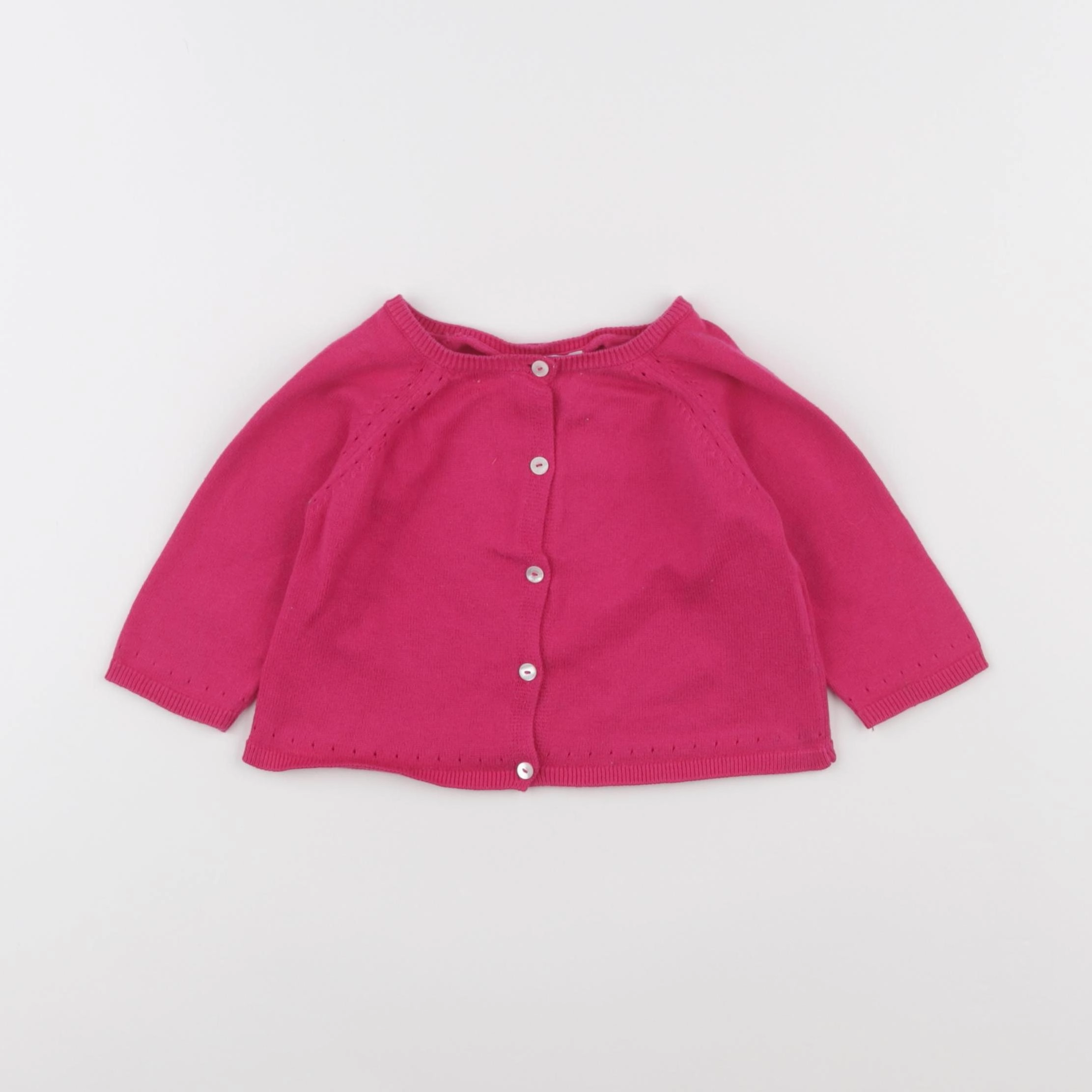 Jacadi - gilet rose - 6 mois