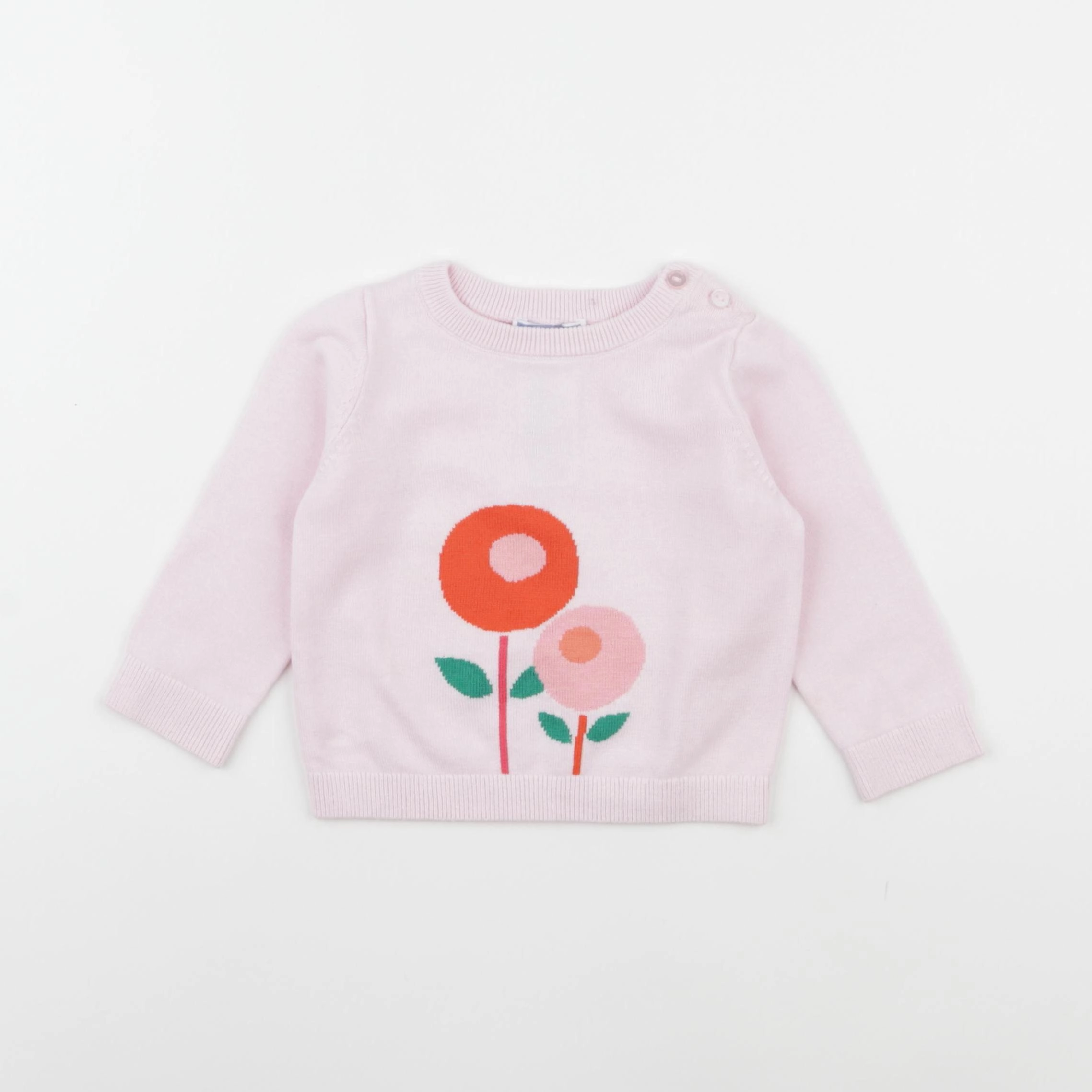 Jacadi - pull rose - 12 mois