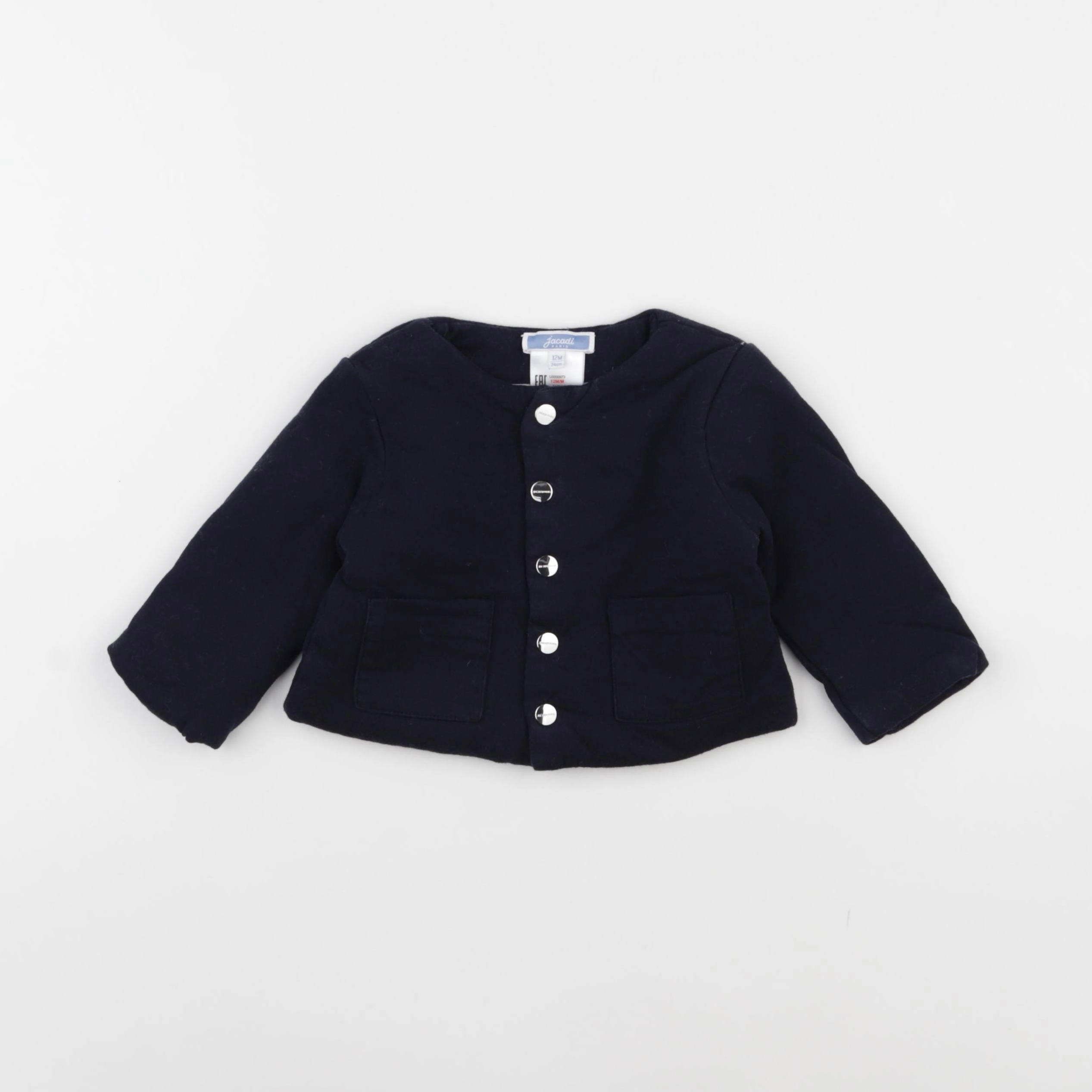 Jacadi - sweat bleu - 12 mois
