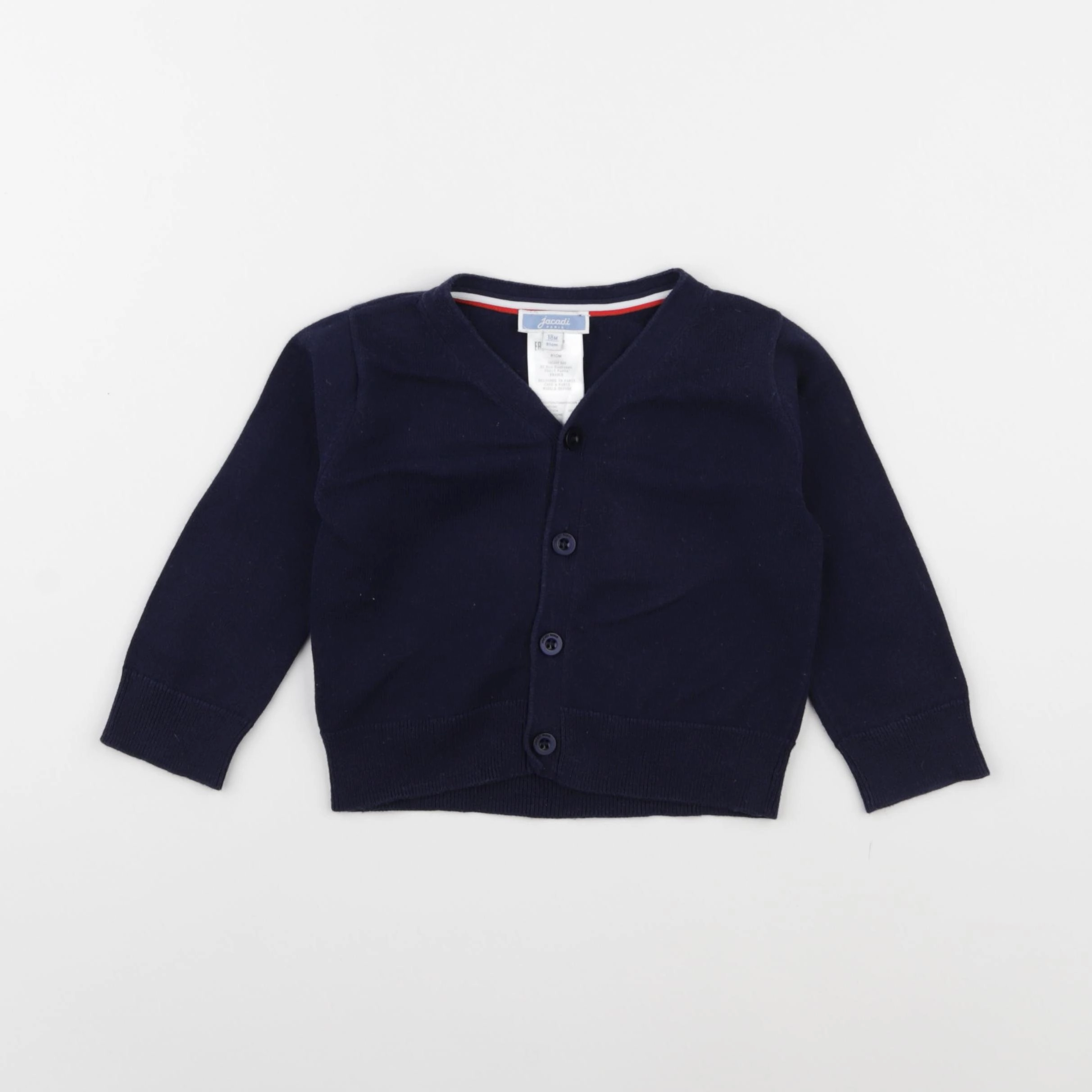 Jacadi - gilet bleu - 18 mois