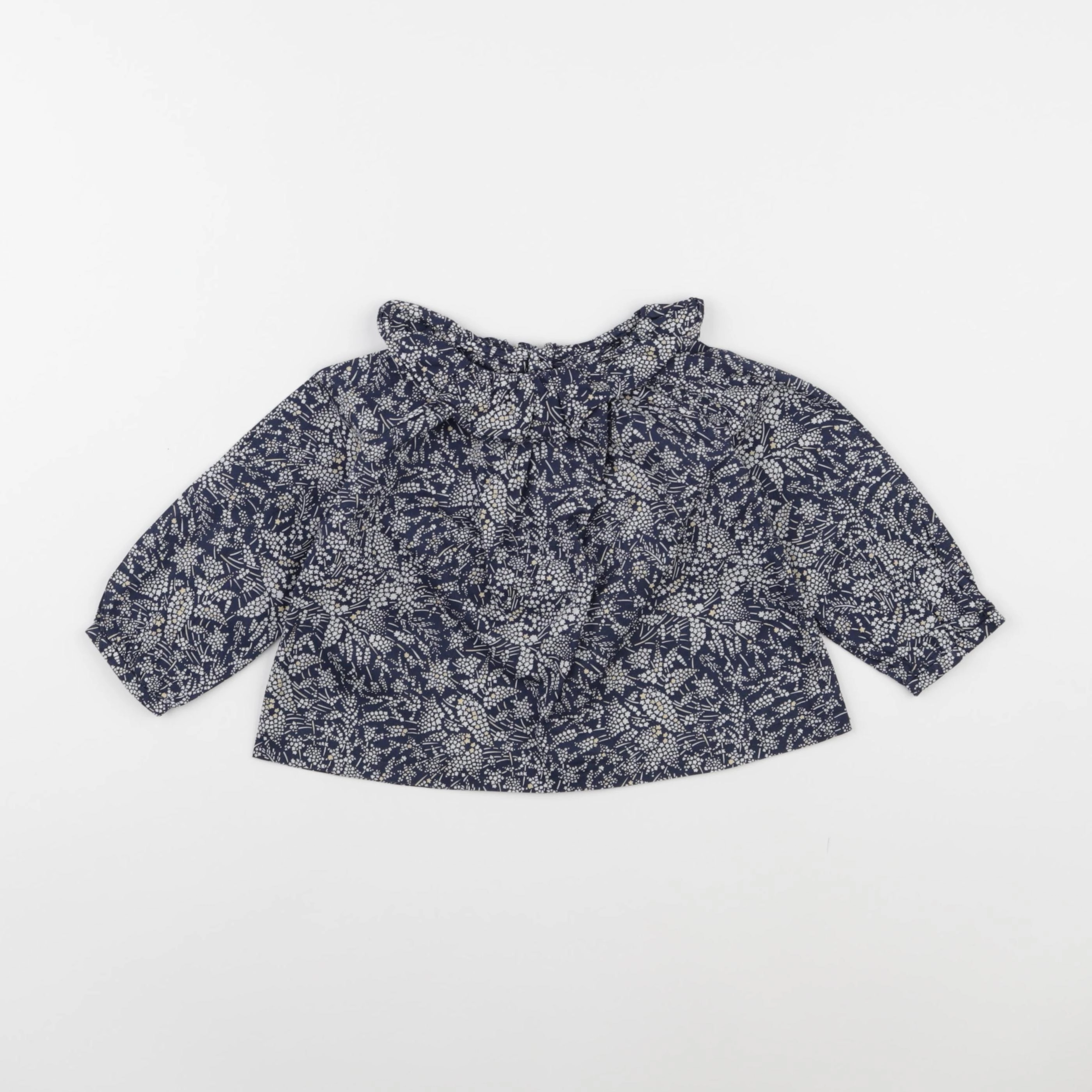 Jacadi - blouse bleu - 18 mois