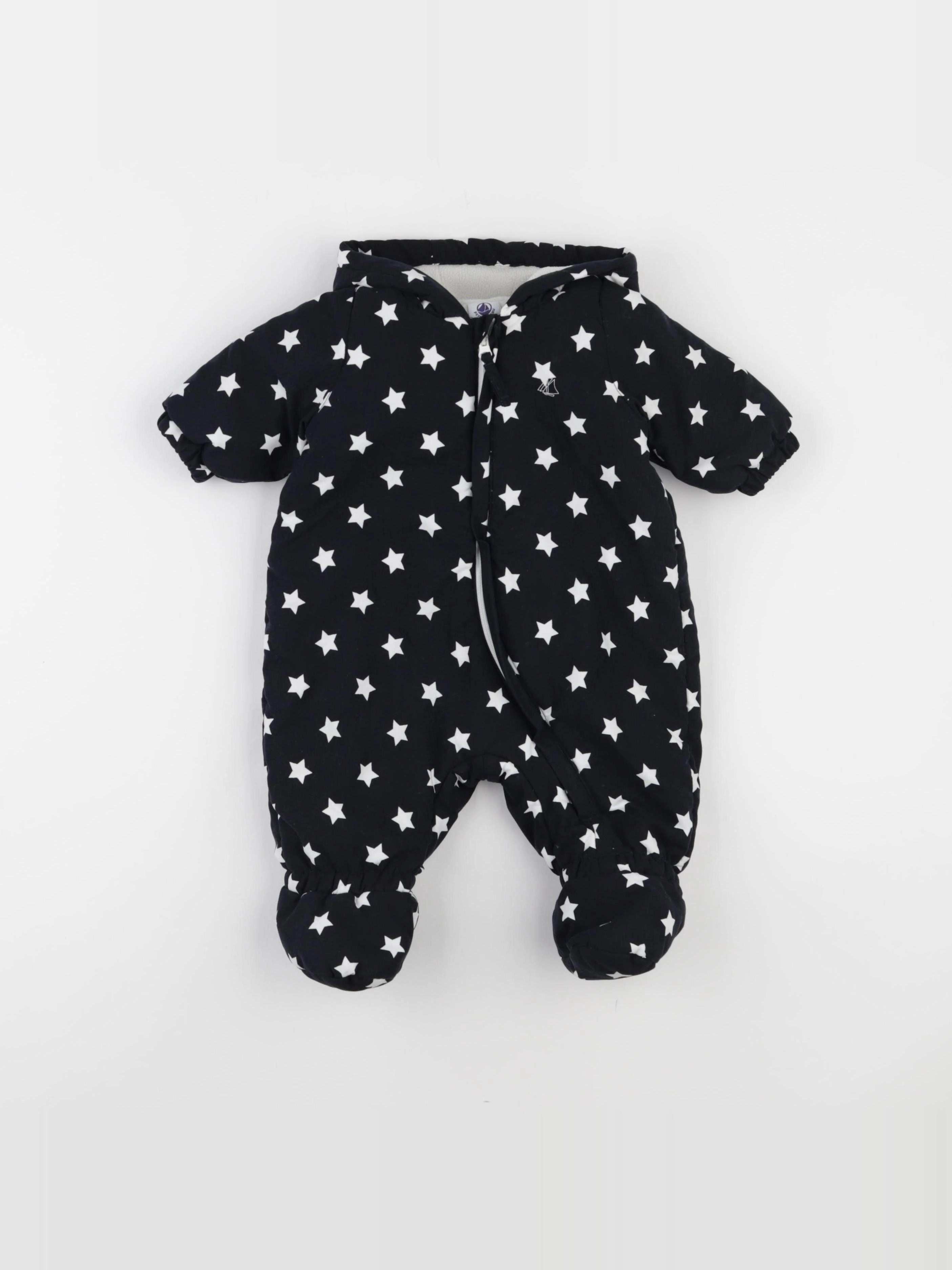 Petit Bateau - combi-pilote bleu - 3 mois