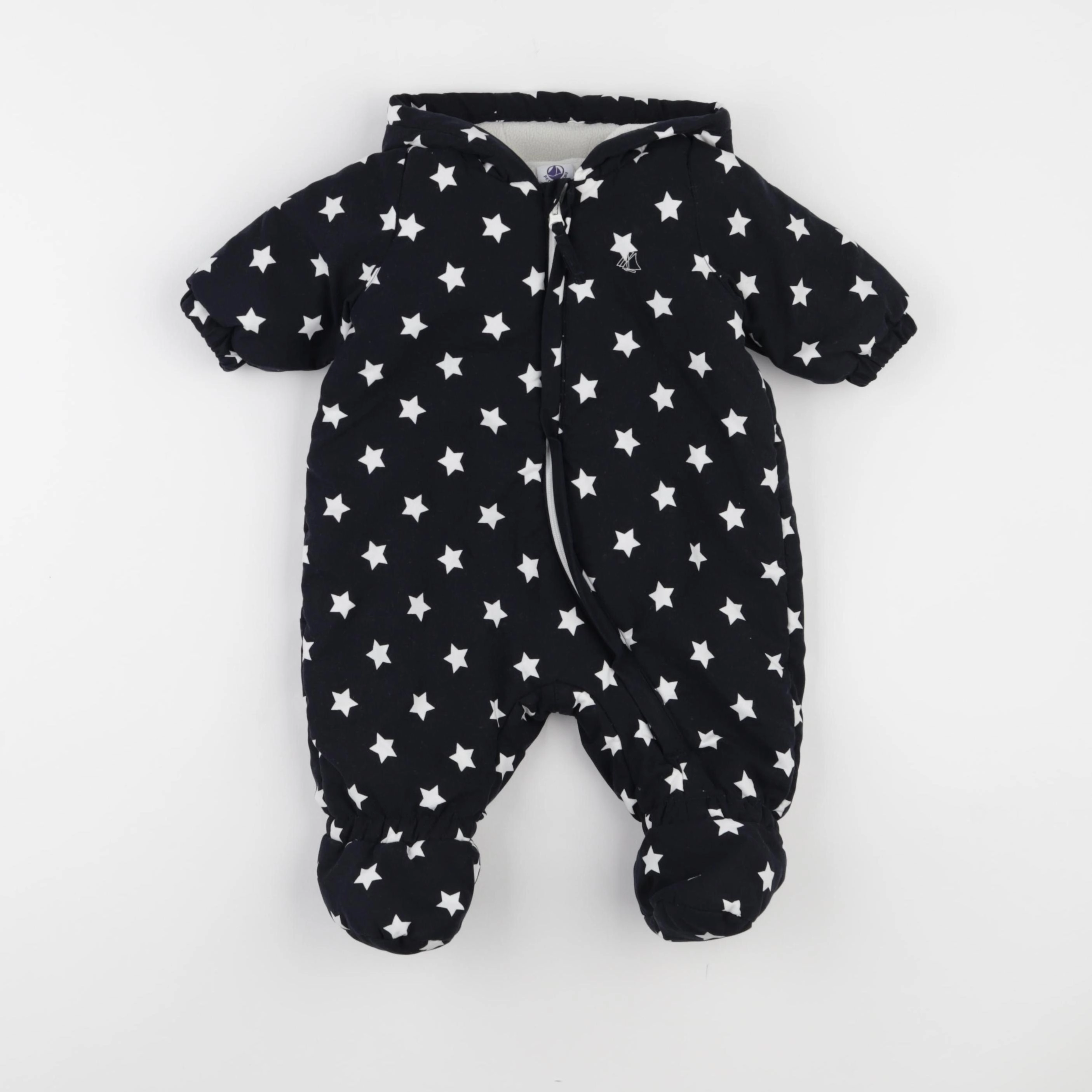Petit Bateau - combi-pilote bleu - 3 mois