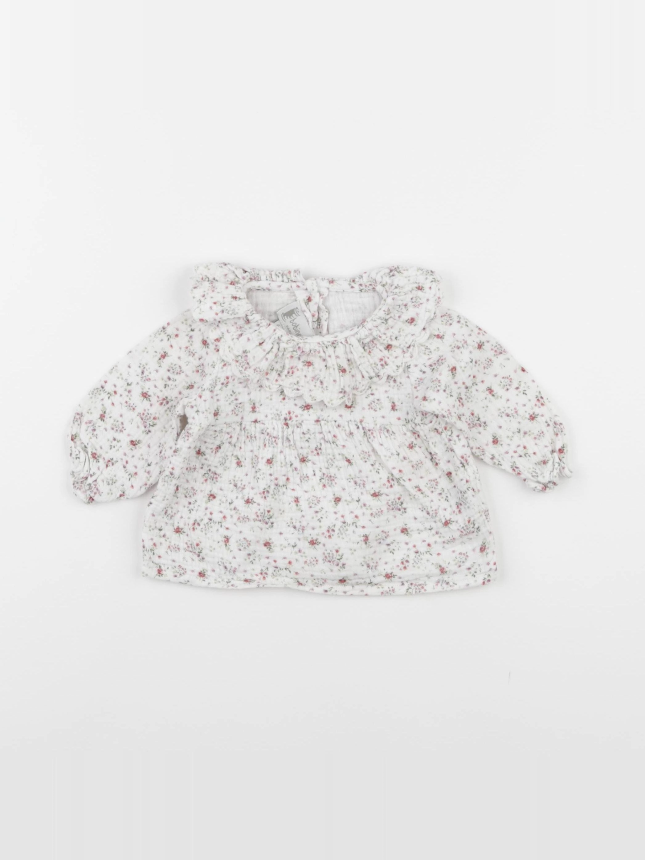 Bobine - blouse blanc - 6 mois