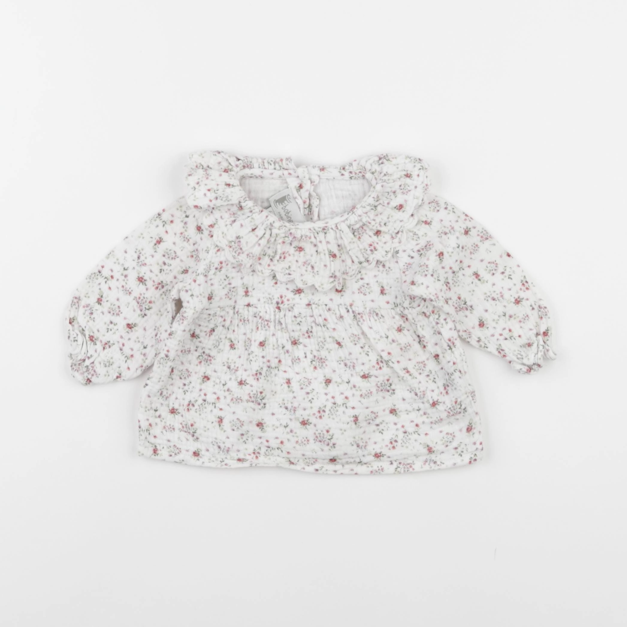 Bobine - blouse blanc - 6 mois