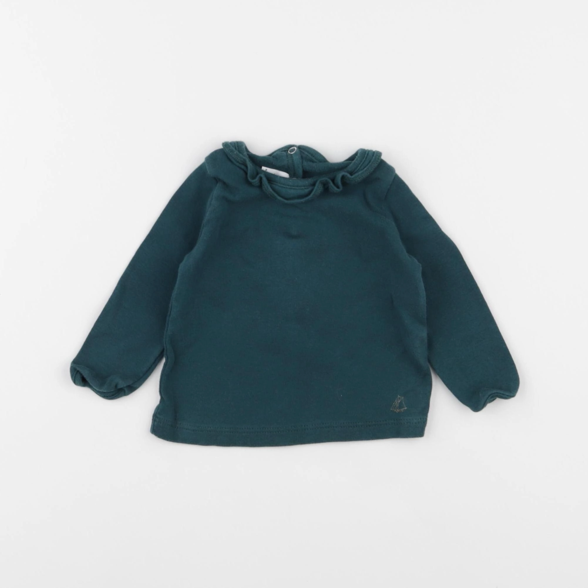 Petit Bateau - tee-shirt bleu - 6 mois