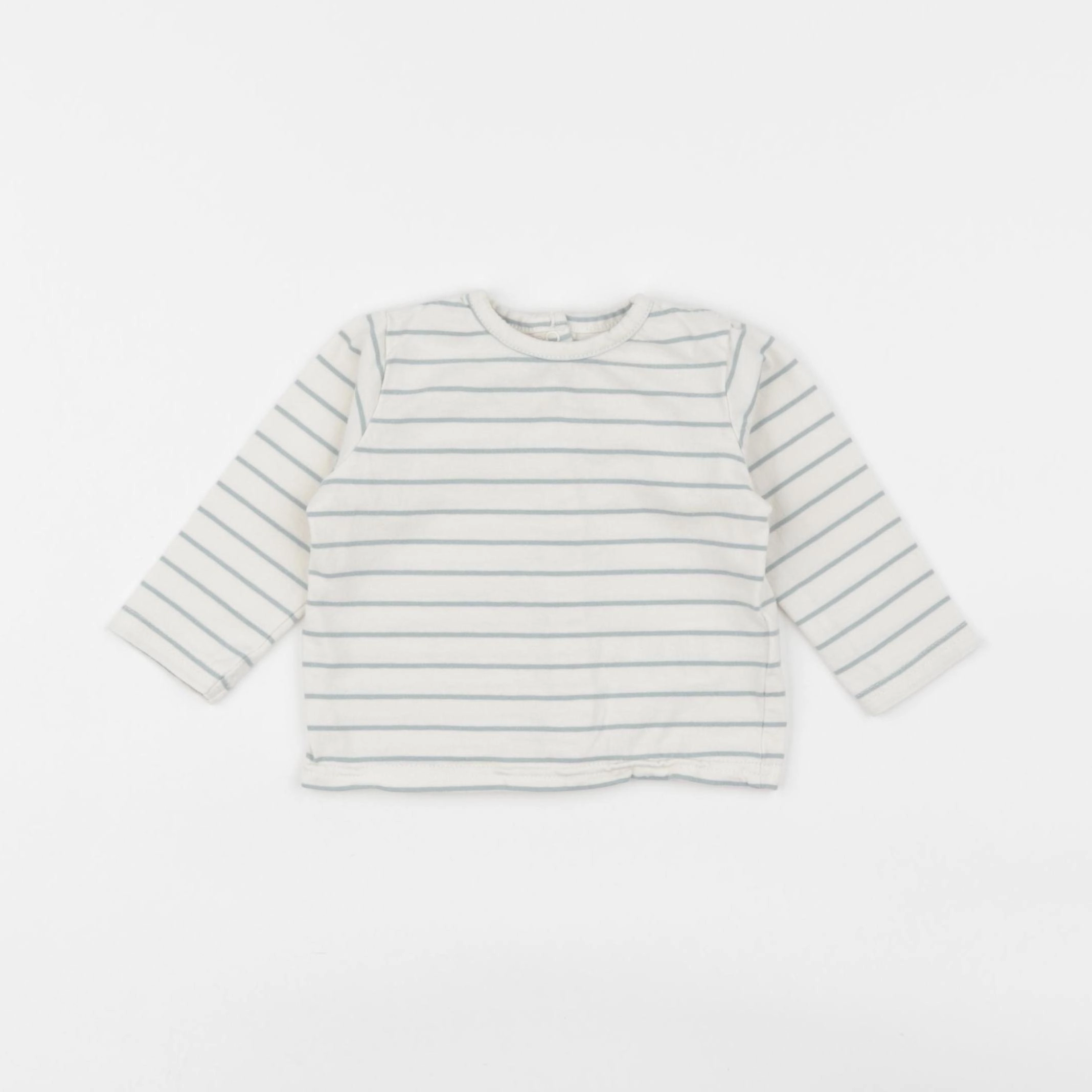 Vertbaudet - tee-shirt beige, vert - 6 mois
