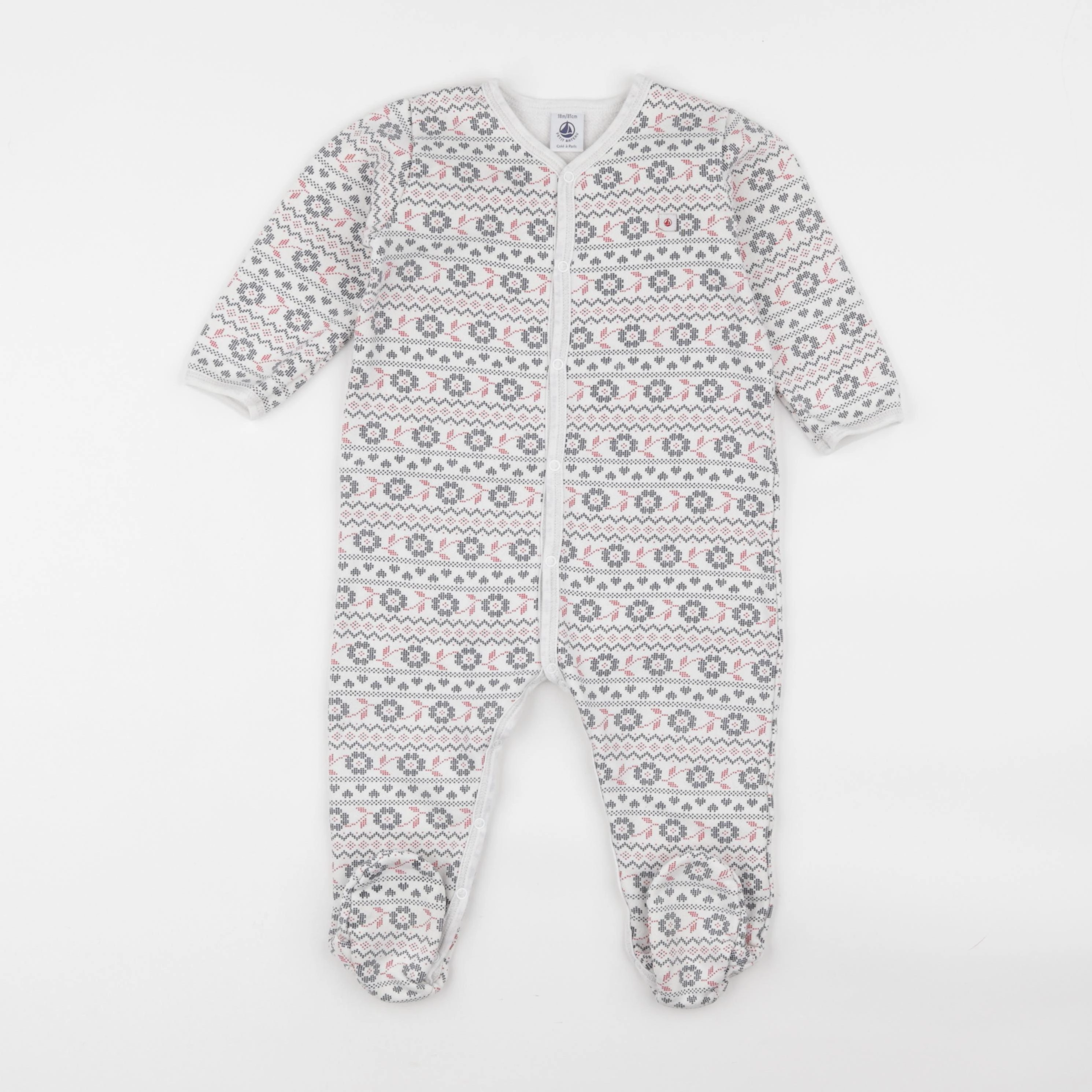 Petit Bateau - pyjama coton multicolore - 18 mois