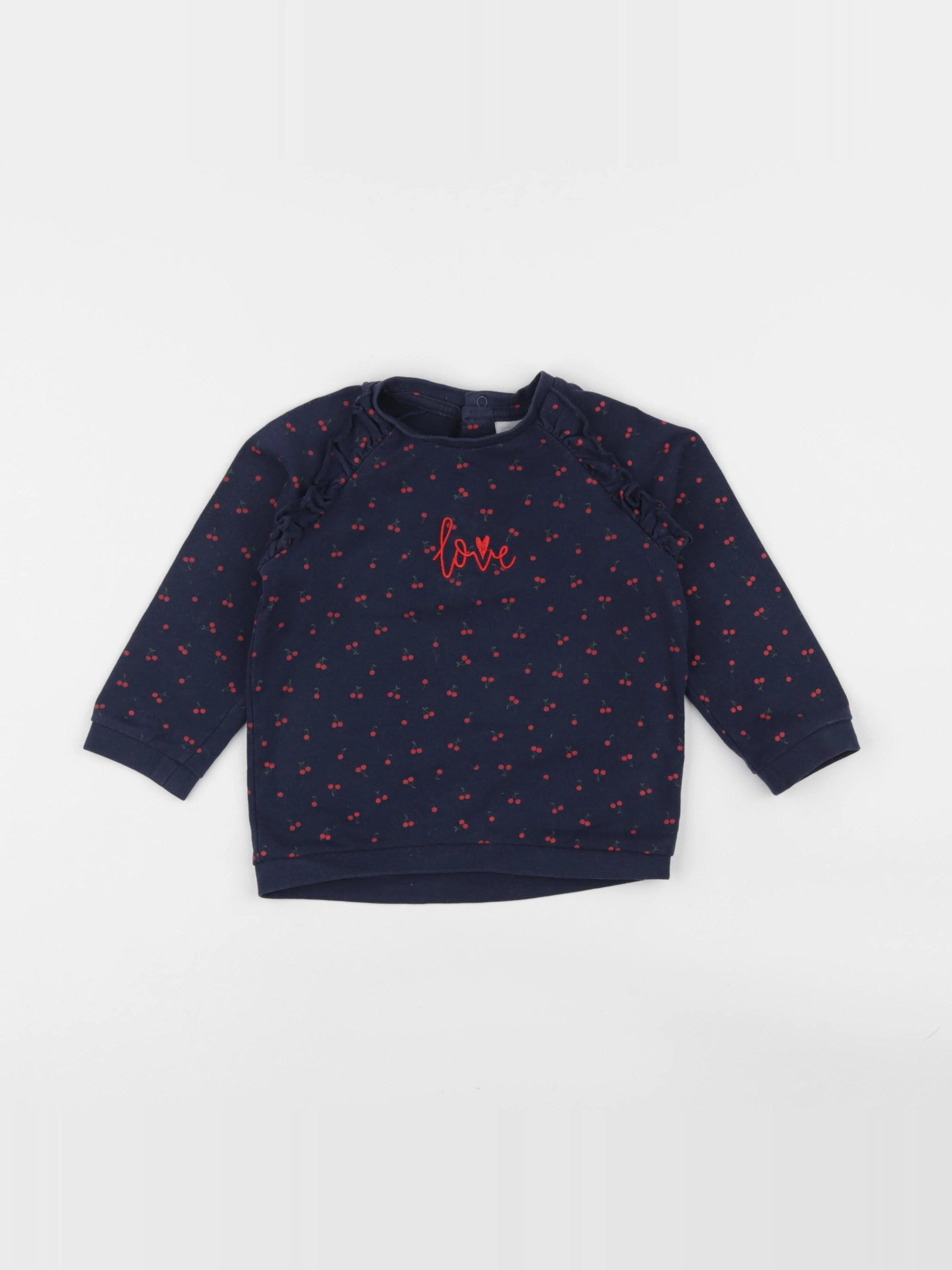 Vertbaudet - sweat bleu - 2 ans